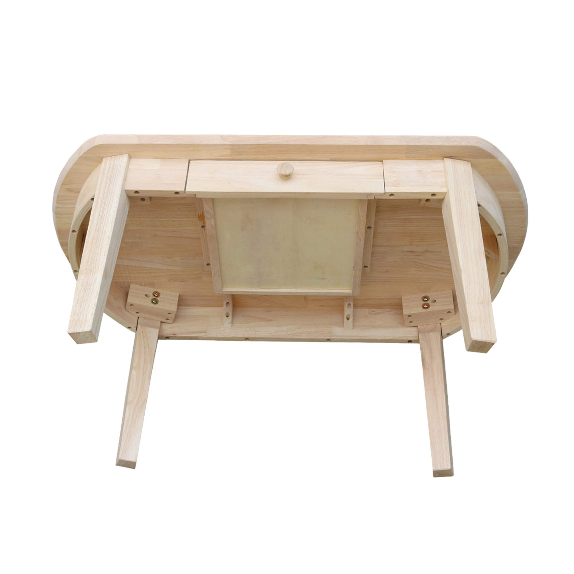 Unfinished Phillips Oval Coffee Table by International Concepts - Rustic Wooden Living Room Furniture for Home Decor & Cozy Gatherings