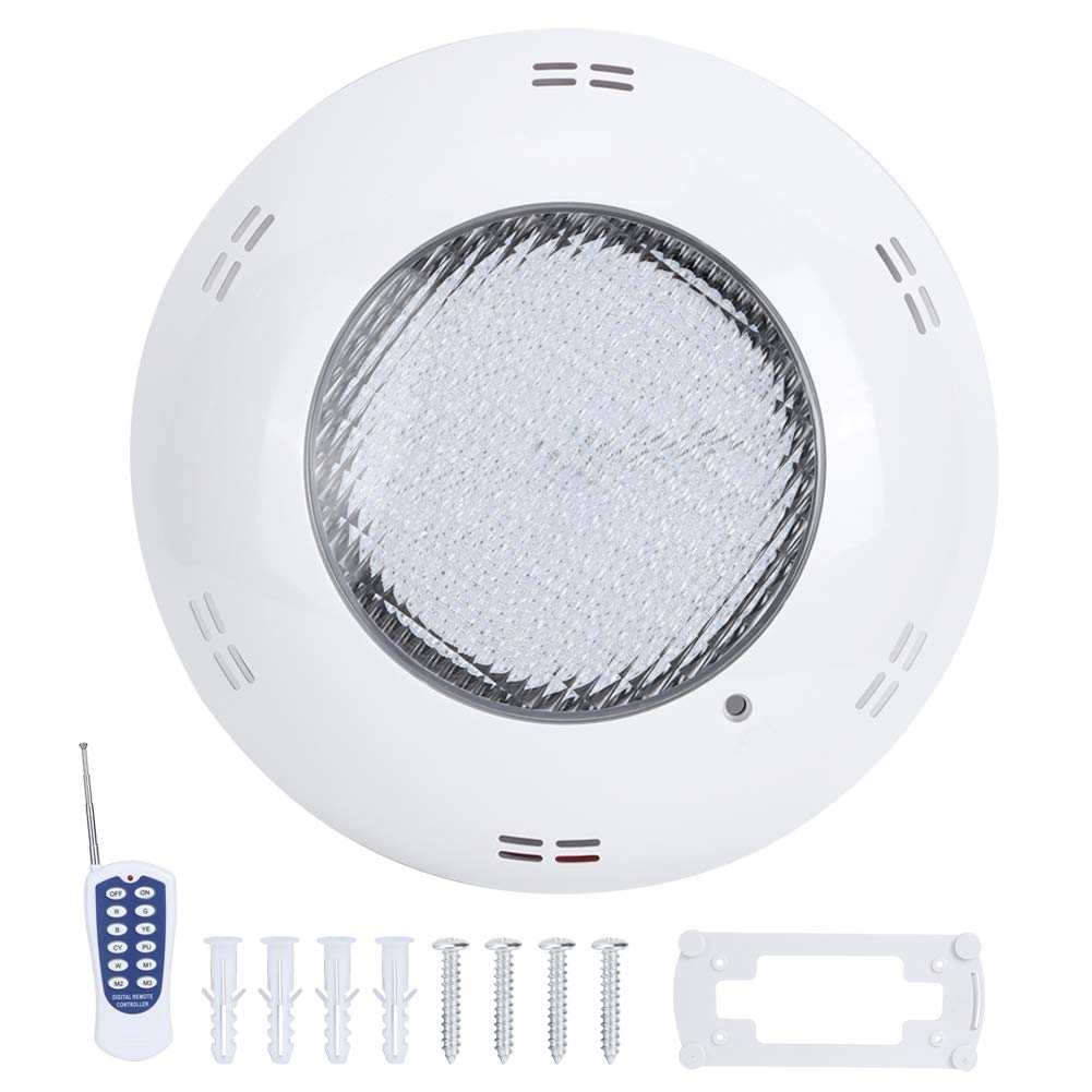 Natudeco LED Inground Pool Light - Waterproof Submersible Swimming Pool Lamp with Remote Control, Dimmable Underwater Lighting for Pools, Fountains, Bathtubs & Aquariums | Perfect for Night Swimming and Decorative Ambiance
