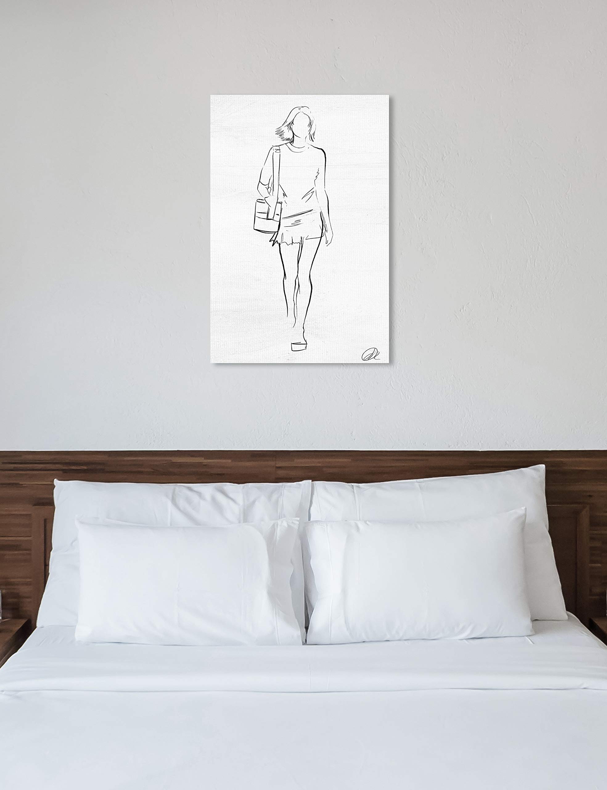 Oliver Gal Artist Co. Fashion & Glam Wall Art Canvas Print - Fashion Sketch II | Modern Home Decor for Living Room, Bedroom & Office