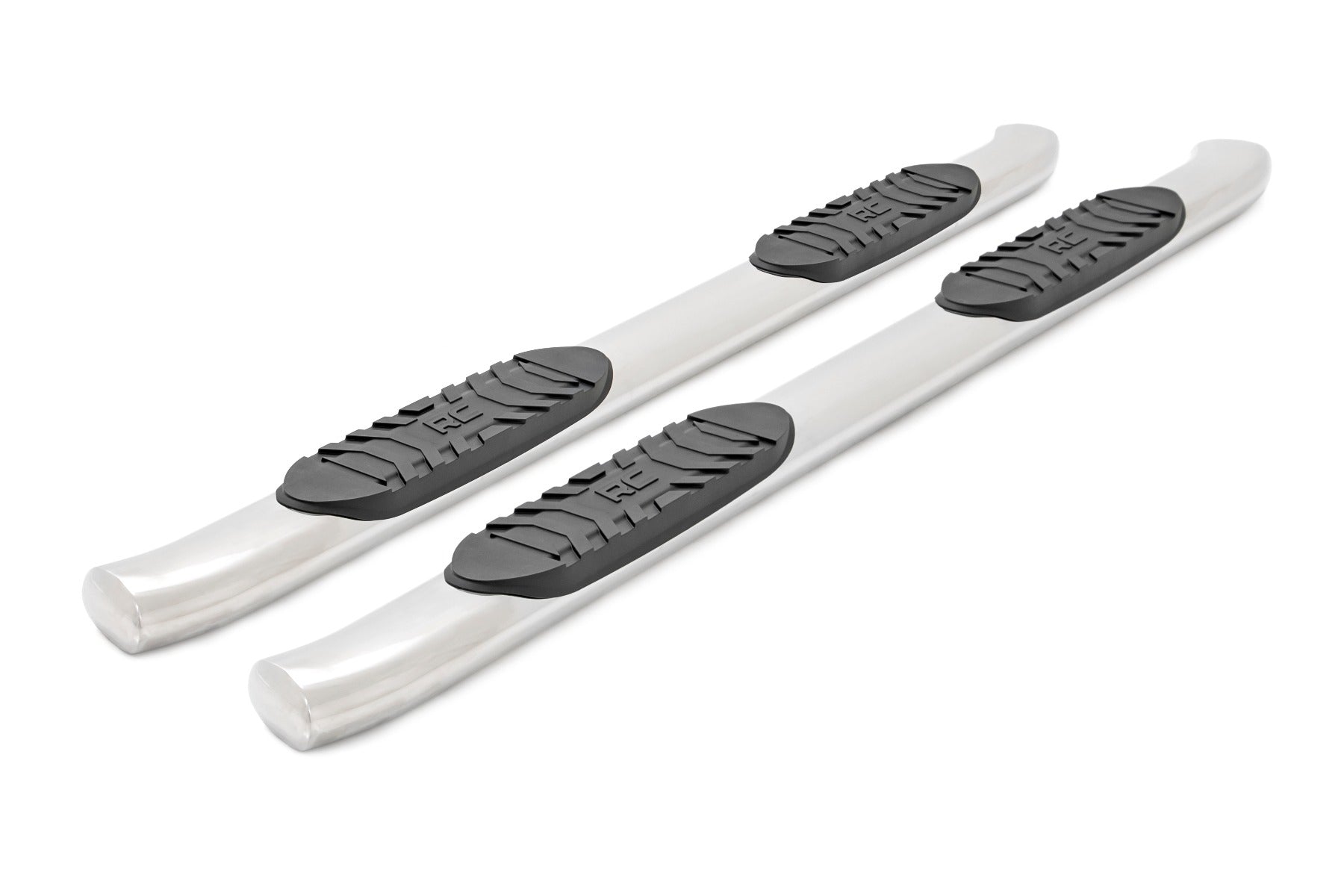 2007-2019 Chevy/GMC 1500/2500HD/3500HD Oval Nerf Step Bars - Crew Cab & DEF Tank Compatible (Part# 21001S) | Durable Running Boards for Truck Access & Easy Entry/Exit