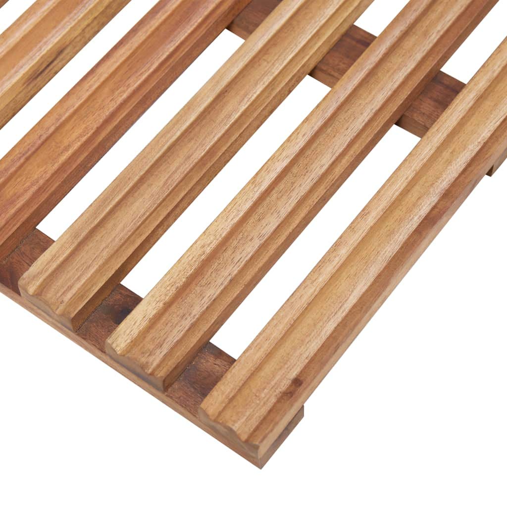 Premium FAMIROSA Acacia Wood Bath Mats Set of 2 (22