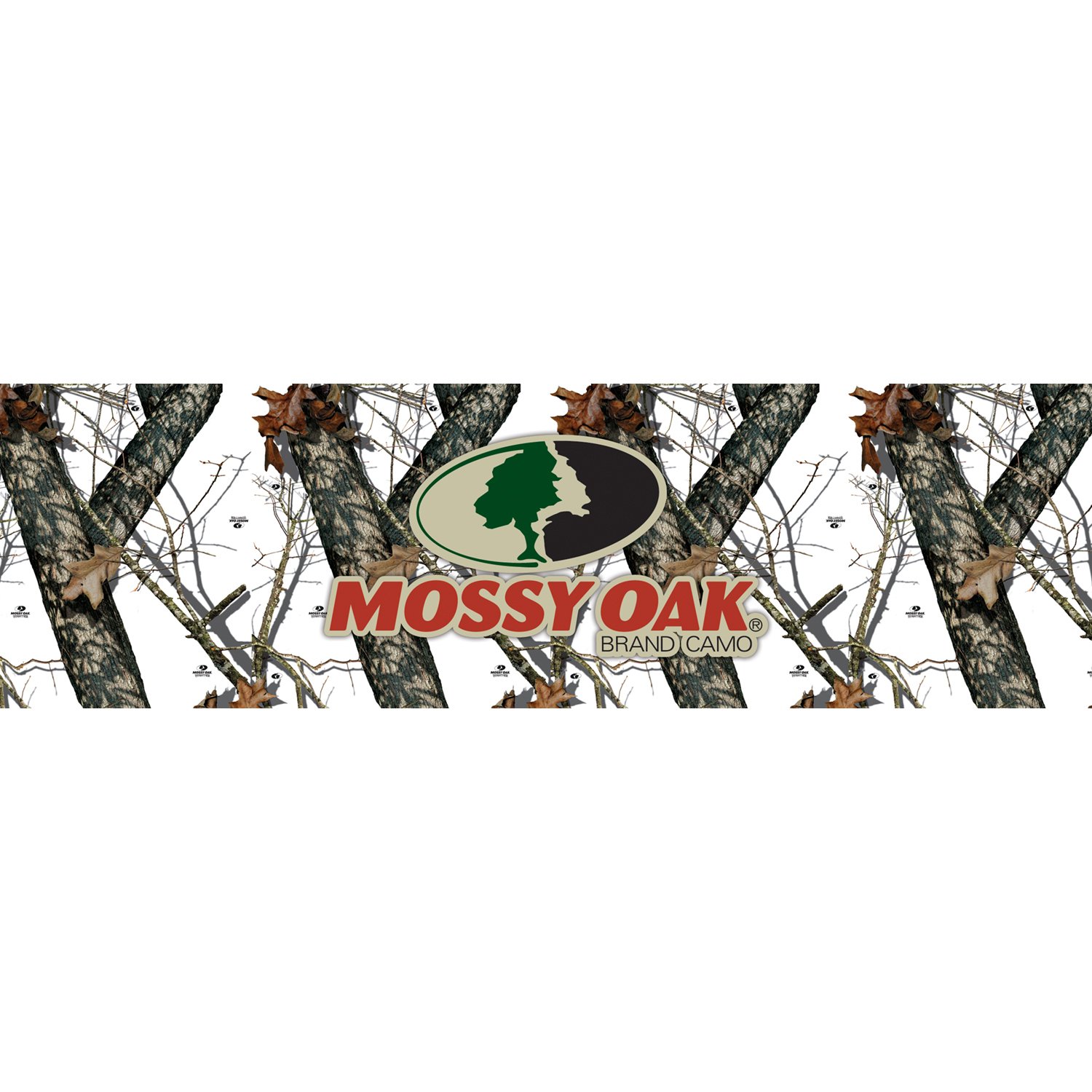 Mossy Oak Winter Camo Window Graphic - Easy to Install No-Fade Cast Vinyl Decal for Trucks, Cars & Home Windows | Perfect for Hunting Season & Outdoor Enthusiasts