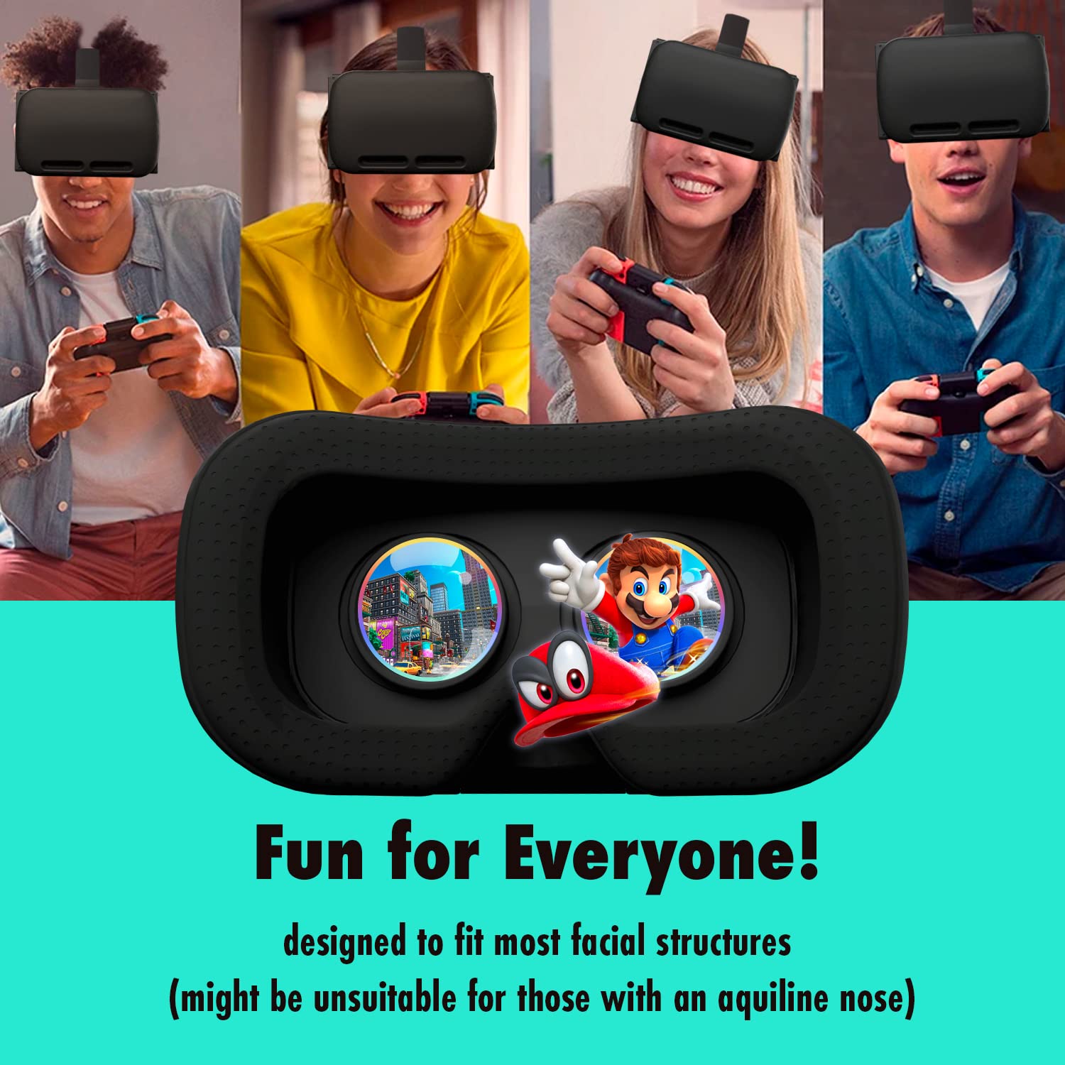 Orzly VR Headset for Nintendo Switch & Switch OLED - Adjustable Lens Virtual Reality Gaming Headset with Labo VR Support - Black Gift Box Edition | Perfect for Immersive Gaming, Family Entertainment & VR Exploration