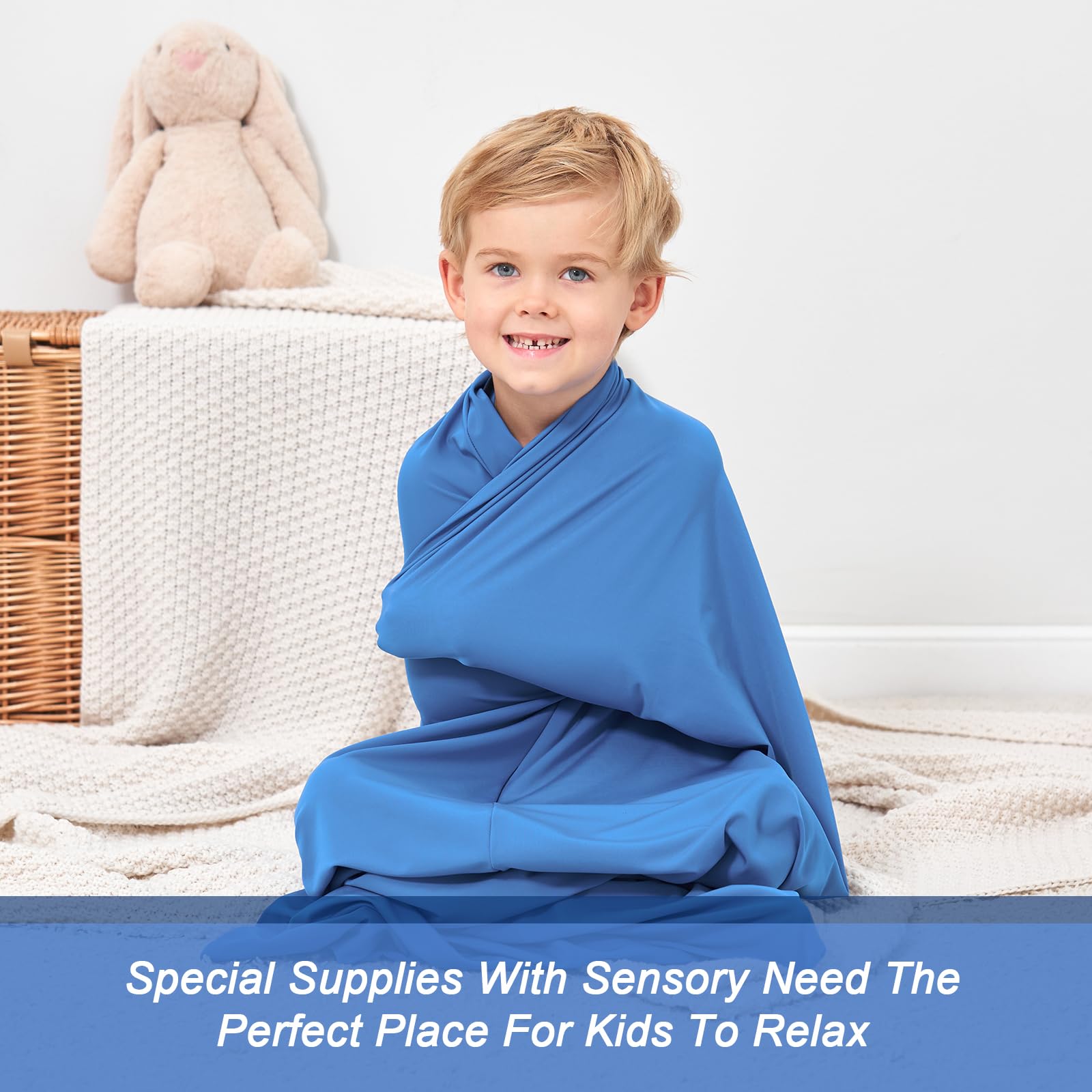 Sensory Body Sock for Kids - Stretchy Sensory Sack for Relaxation, Focus & Sensory Integration - Small 40''×27'' - Perfect for Autism, ADHD & Calming Therapy at Home or School