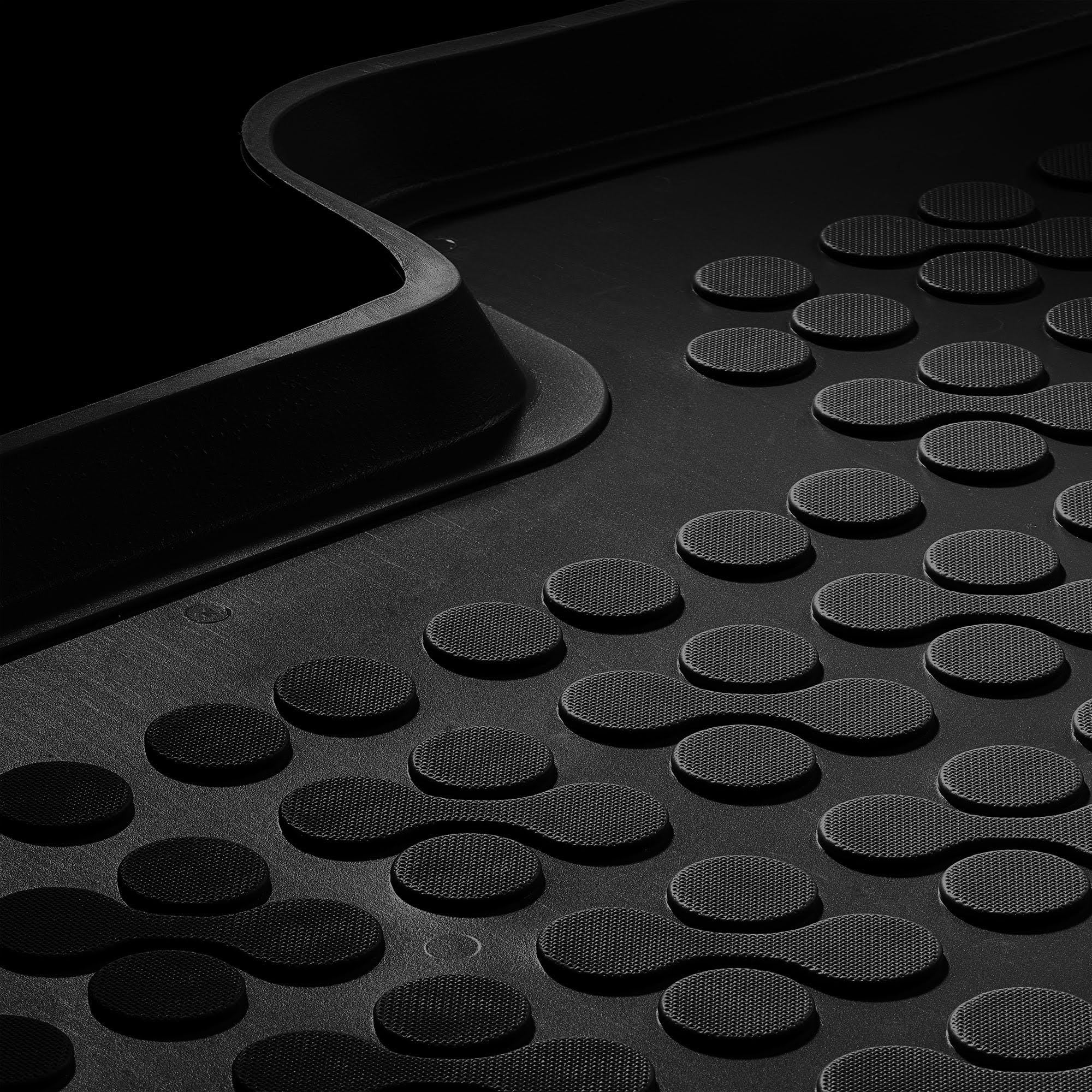 Custom Fit All-Weather Rubber Floor Mats for 2014-2024 Mercedes Benz Metris Van - Anti-Slip Black Car Mats for Protection & Easy Cleaning - Perfect for Work Vans, Family Road Trips & Outdoor Adventures
