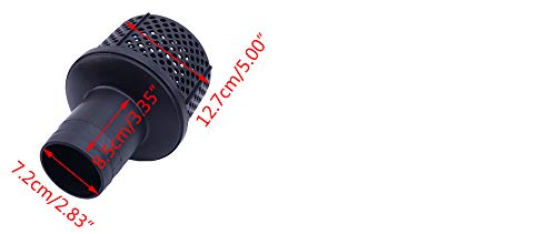 3'' Plastic Round Hole Suction Hose Strainer Filter Screen Net for Water Pump - Durable Mesh Filter for Pool, Pond, and Irrigation Systems
