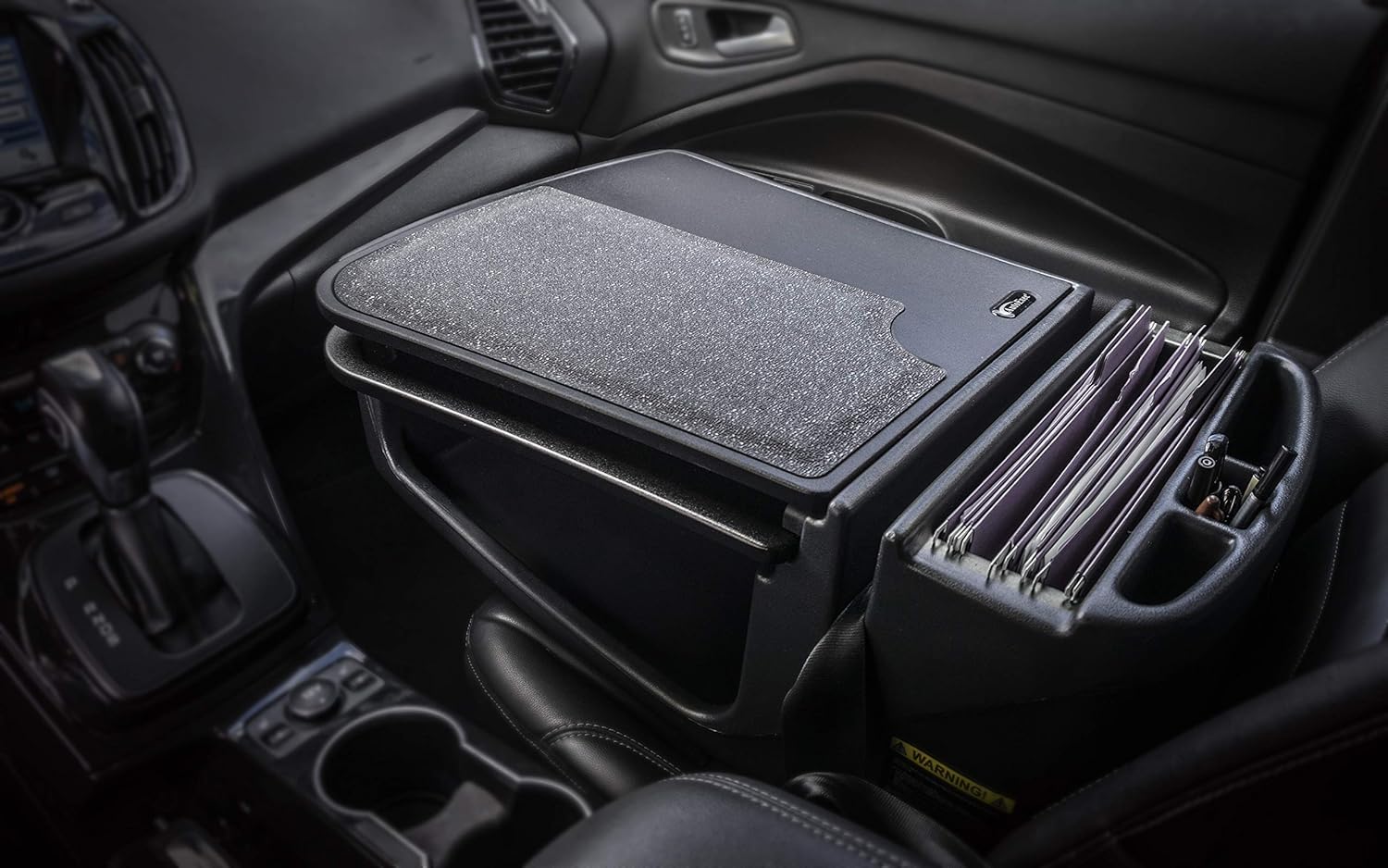 AutoExec AEGrip-01-BLK GripMaster Car Desk Organizer - Black Non-Slip Dashboard Tray for Phone, Keys & Essentials - Perfect for Road Trips, Commuting & Work Vehicles