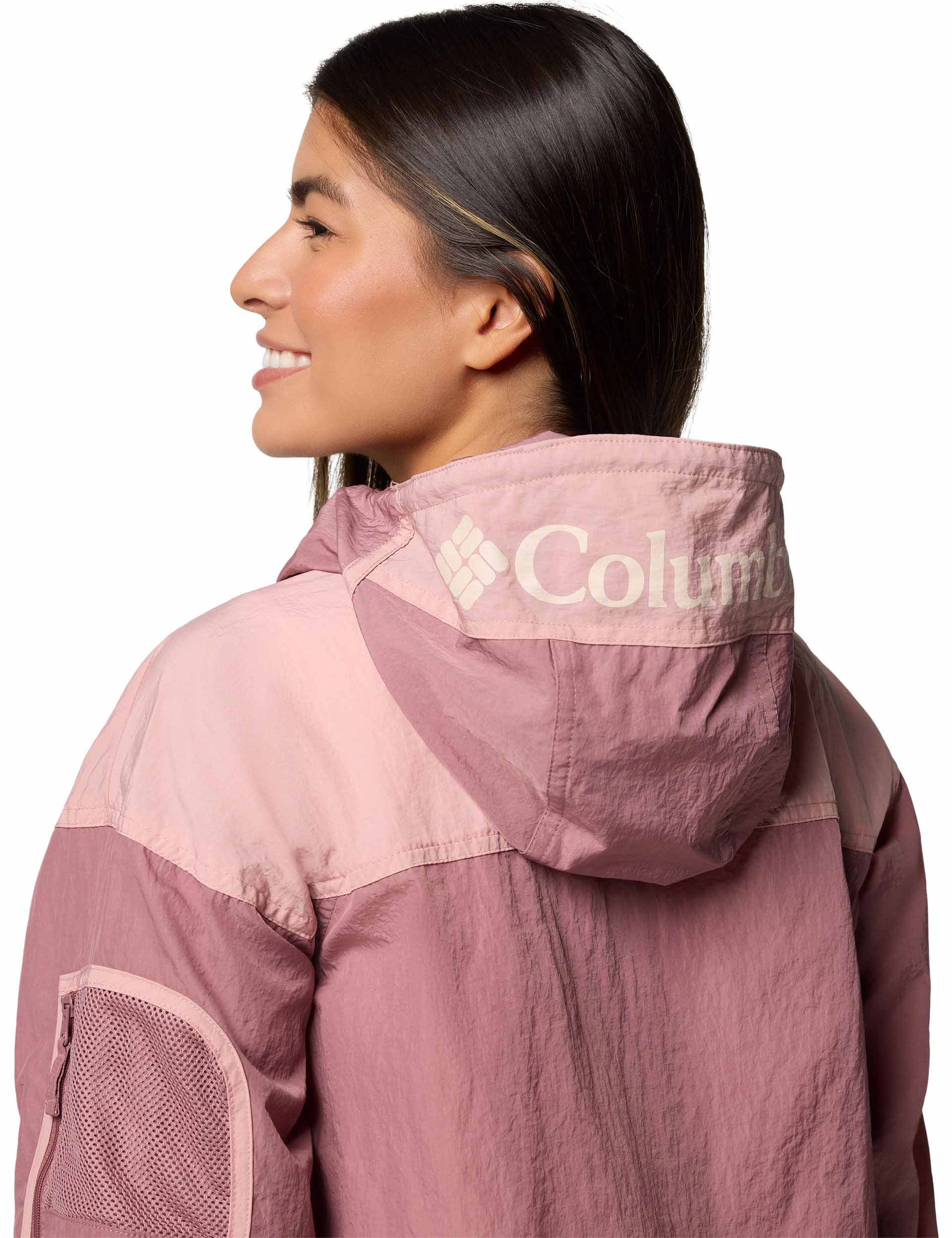 Challenger II Windbreaker Jacket - Lightweight Water-Resistant Outdoor Hoodie for Men & Women | Perfect for Hiking, Running, Cycling & Casual Wear (Fig/Eraser Pink)