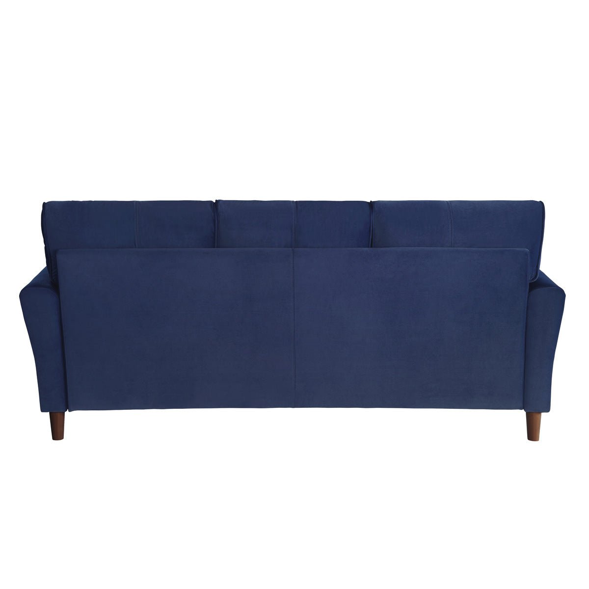 Luxury Blue Velvet Sofa - Dunleith Collection Fabric Upholstered Couch for Living Room, Lounge & Home Decor - Modern Comfortable Sectional Sofa for Family Gatherings & Relaxation