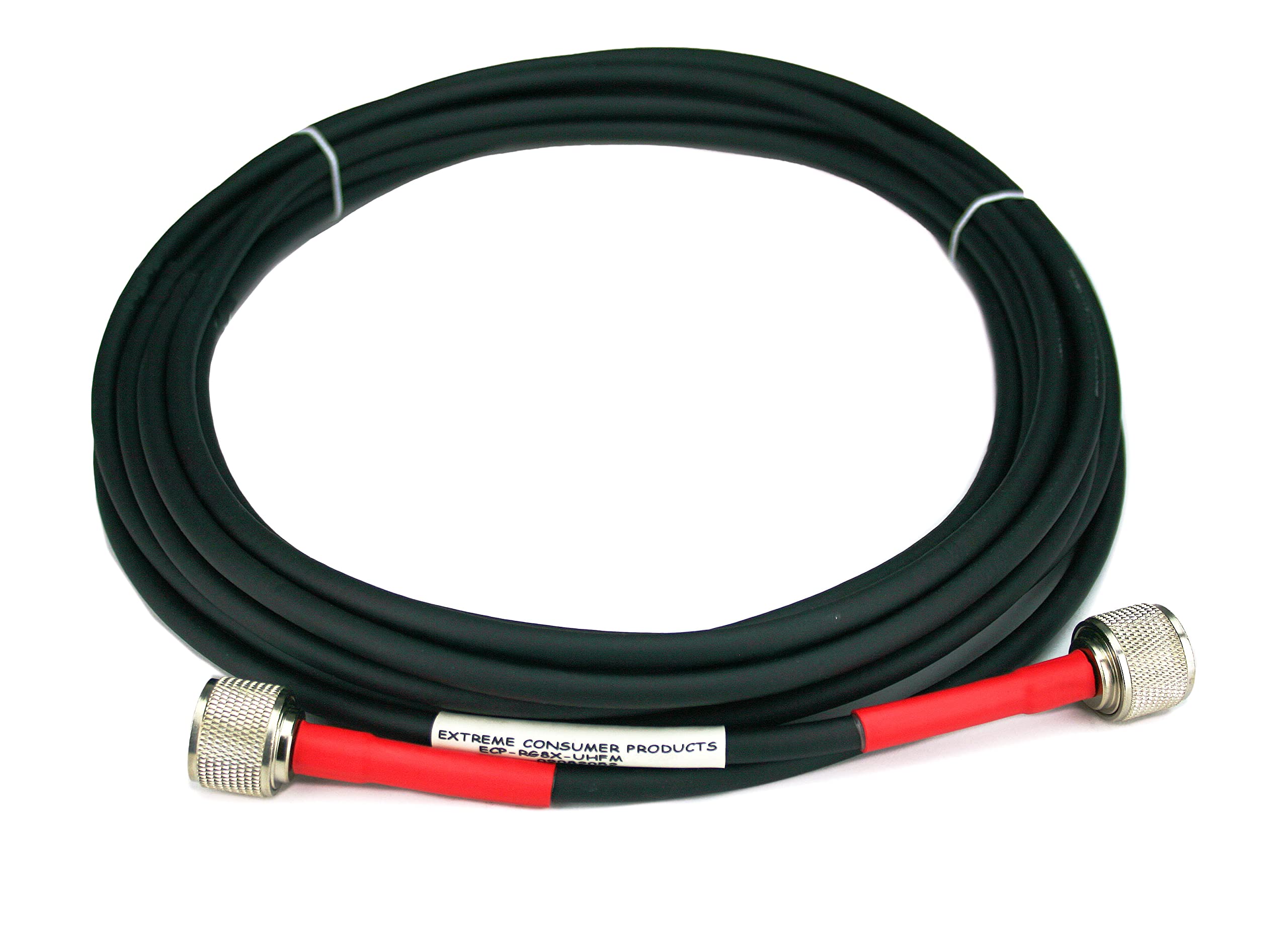 ECP RG-8X Coaxial Cable 3FT with PL259 Connectors - Heavy Duty Weatherproof Jumper Cable for CB Radio, Ham Radio & Shortwave Communication - Indoor/Outdoor Use for HF, VHF, UHF Signals - Perfect for Emergency Communication, Radio Enthusiasts & Field Operations