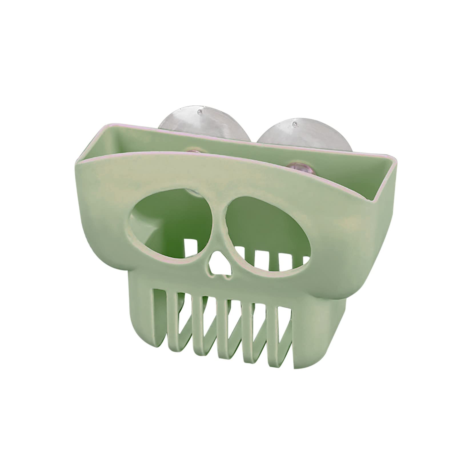 HTDBKDBK Double Decker Hanging Kitchen Sink Shelf - Drain Rack Holder with Suction Cups | Space-Saving Sink Organizer for Dishes & Utensils (Green, One Size) | Perfect for Small Kitchens & Apartment Living