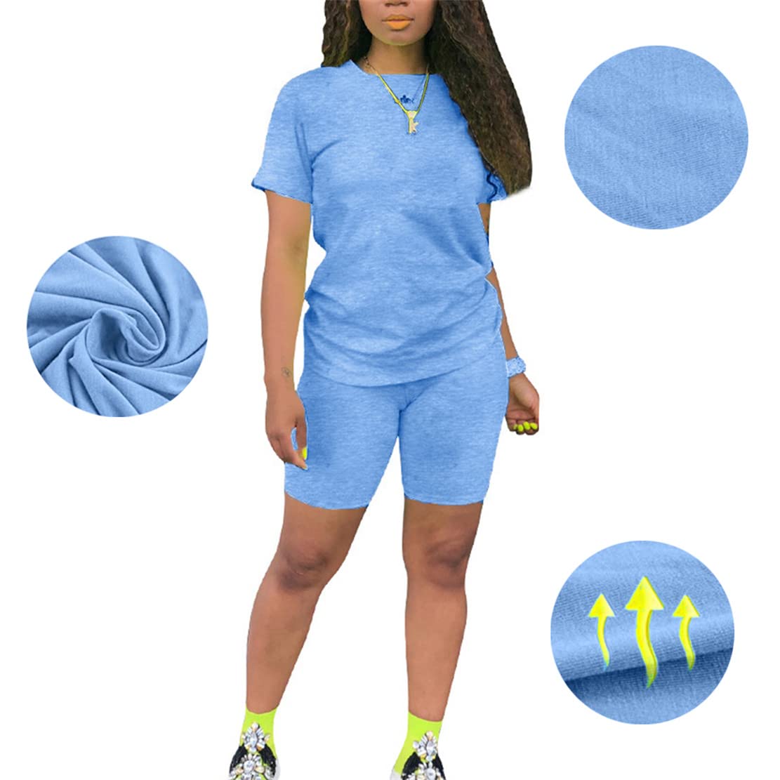 Women's Summer Two Piece Outfits - Short Sets, Lounge Sets & Tracksuit Sweatsuits for Casual Wear, Vacation & Home Comfort