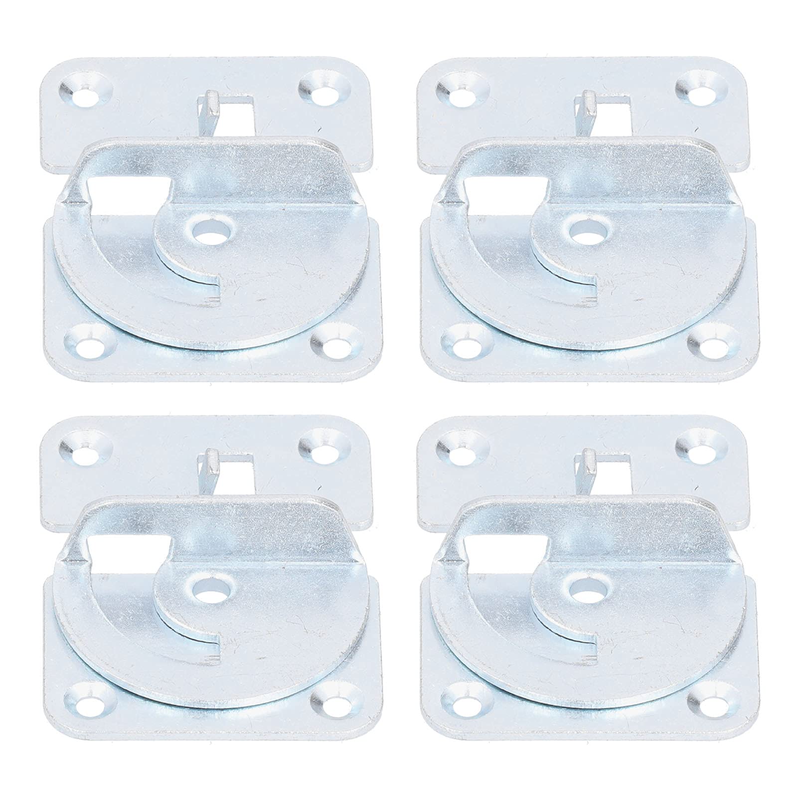 Heavy Duty Stainless Steel Bed Rail Brackets - 4PCS Bed Frame Fittings for Secure Support | Perfect for Bed Frame Assembly, Footrest Reinforcement & Furniture Repair