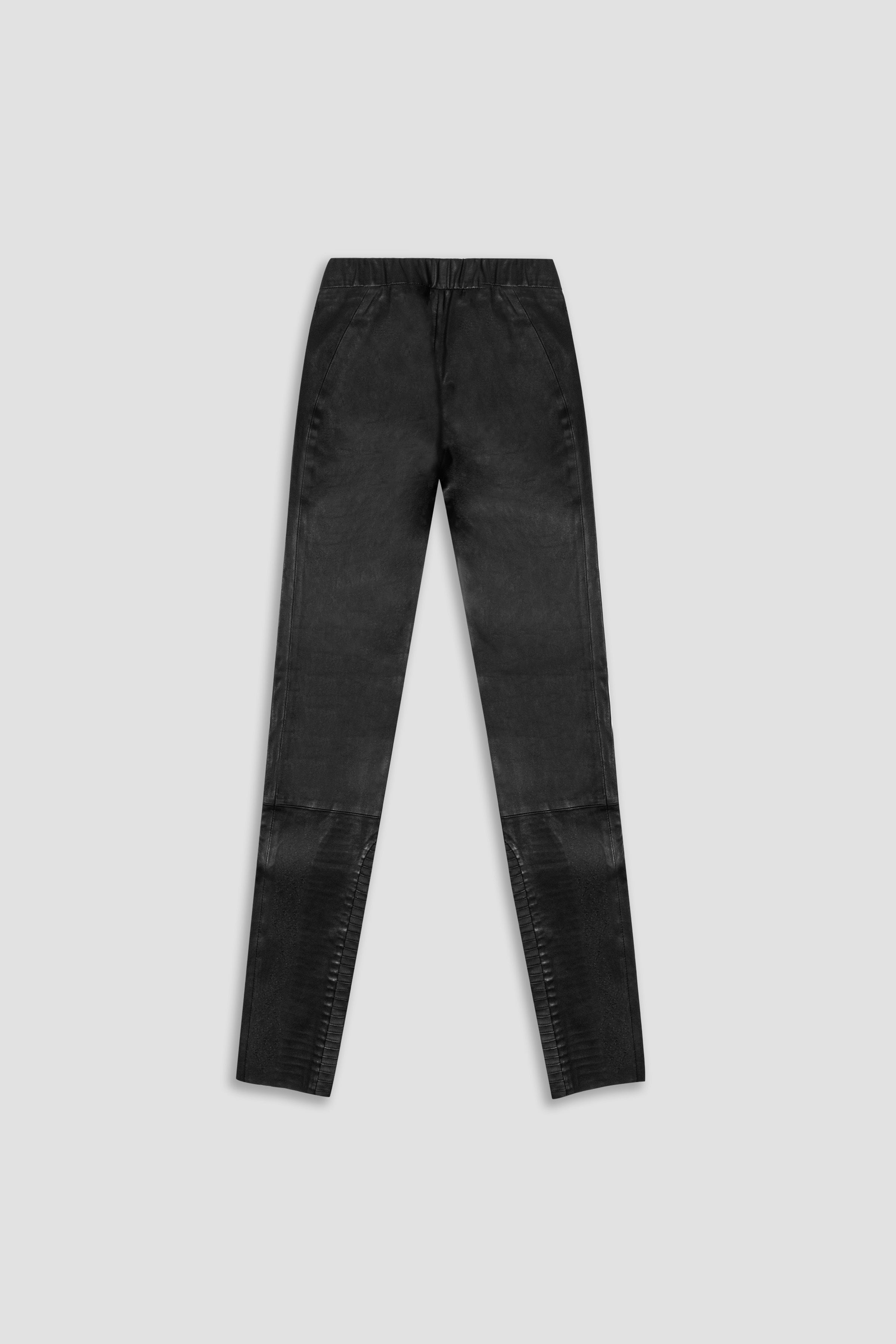 Kay Michaels Faux Leather Leggings for Women - High Waisted Stretchy Black Leggings | Perfect for Yoga, Workout & Night Out