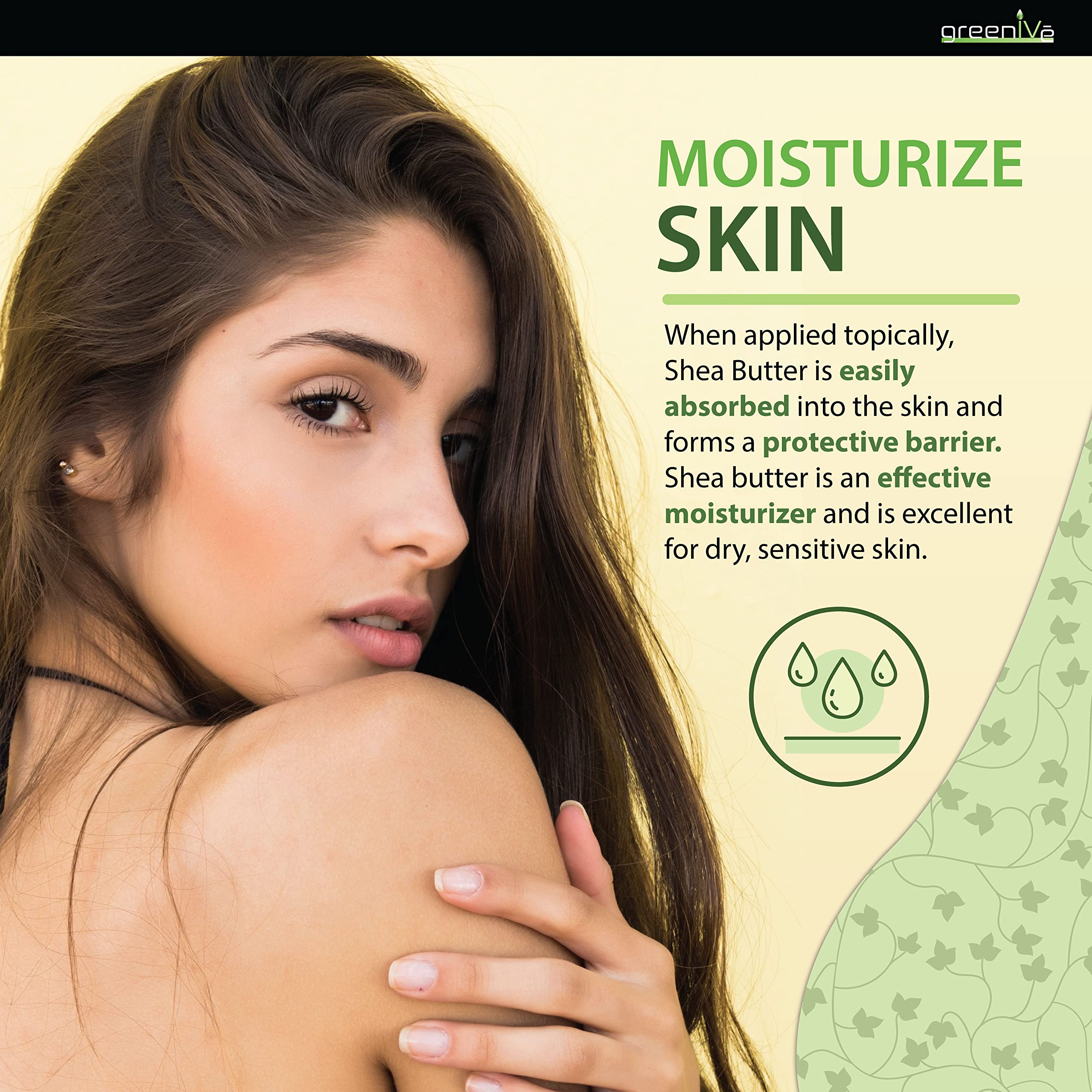 100% Pure Organic Raw Ivory Shea Butter - 16oz for Moisturizing Skin, DIY Lotions, Soaps & Hair Care | Unrefined, Natural & Chemical-Free | Perfect for Dry Skin, Eczema & Natural Beauty Recipes