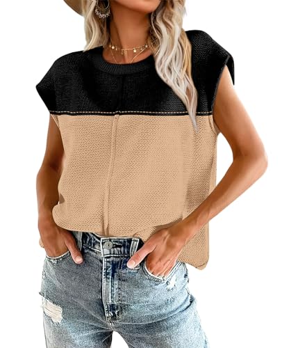 08- Color Block Black and Khaki