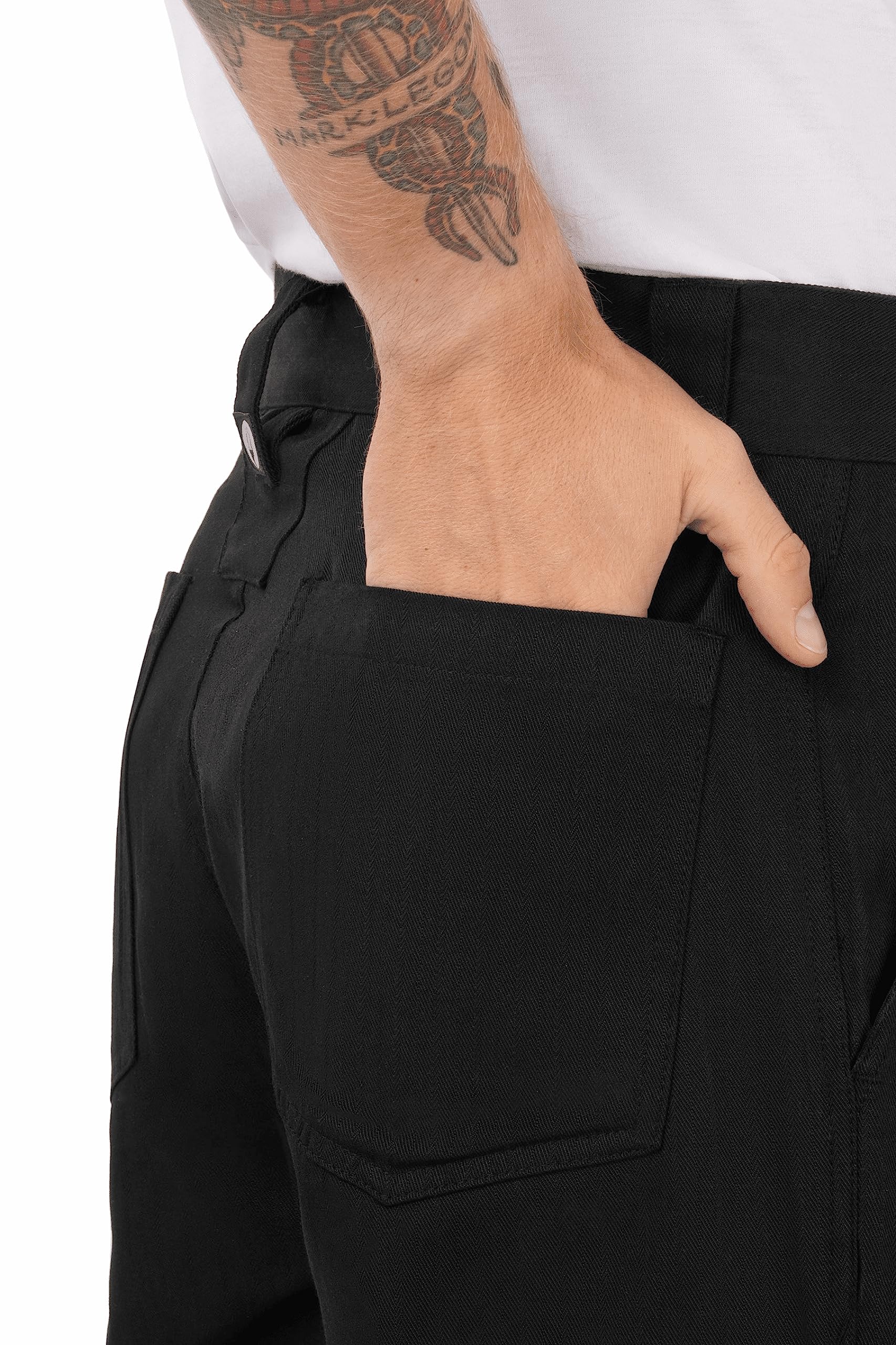 Chef Works Men's Essential Pro Chef Pants - Professional Kitchen Work Pants for Cooking, Baking & Culinary Arts - Durable & Comfortable Chef Uniform for Restaurant & Home Use