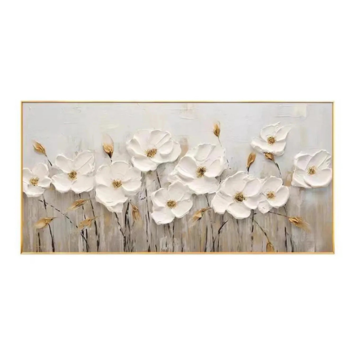 Custom Size Floral and Tree Landscape Painting #FT109 - Perfect for Home Decor, Office Wall Art, and Gift Giving