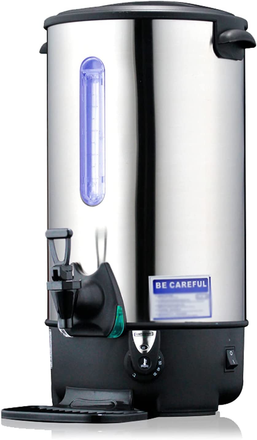 **INTBUYING 21.7L Stainless Steel Commercial Hot Water Dispenser with Faucet - Instant Boiling, Temperature Control for Coffee & Tea - Ideal for Office, Kitchen & Restaurant Use**