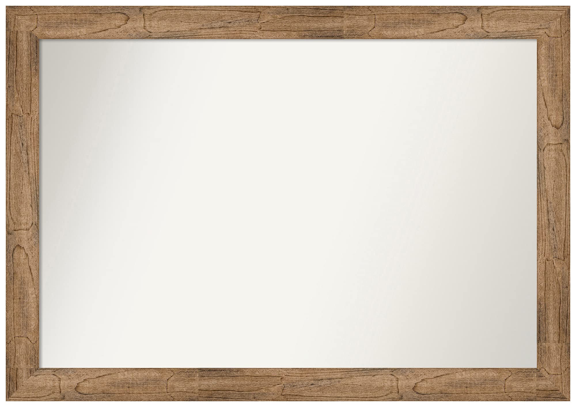 Amanti Art Custom Wall Mirror - 23.5 x 33.5 Inches, Owl Brown Narrow Frame, Non-Beveled Edge, Various Sizes Available - Perfect for Bathroom, Bedroom, or Entryway Decor
