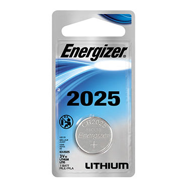 Energizer 3V CR2025 Lithium Coin Cell Battery - Long Lasting Power for Watches, Calculators, Key Fobs & Medical Devices