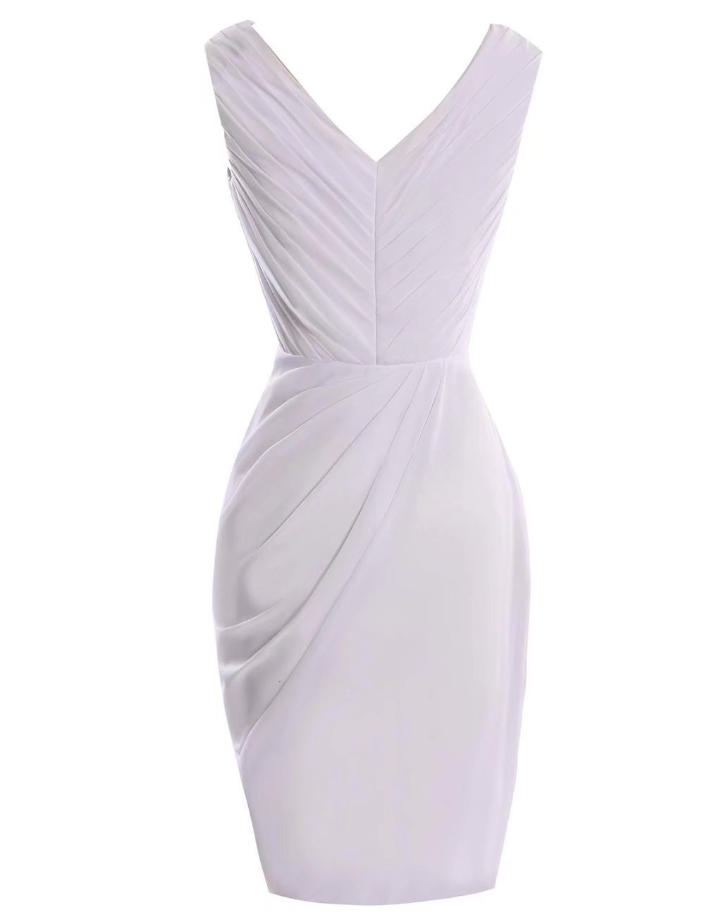 Elegant V-Neck Pleated Mother of the Bride Dress - Wedding Guest Gown for Women - Perfect for Evening Ceremonies, Receptions & Special Occasions