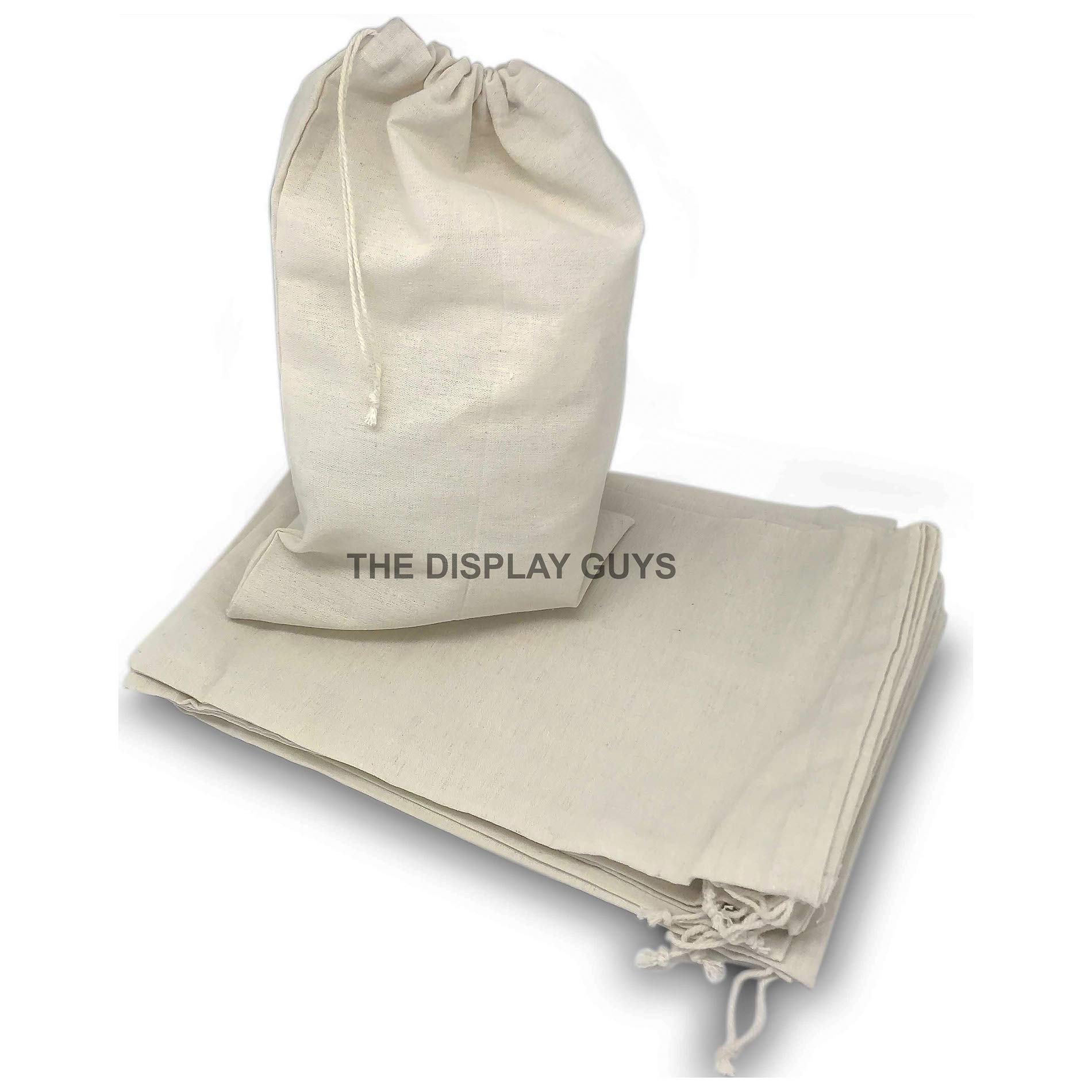 48-Pack 4x6 Inch Reusable Cotton Muslin Drawstring Bags - Eco-Friendly Multi-Purpose Storage for Spices, Tea, Party Favors & DIY Crafts - Perfect for Gift Wrapping, Wedding Favors and Home Organization