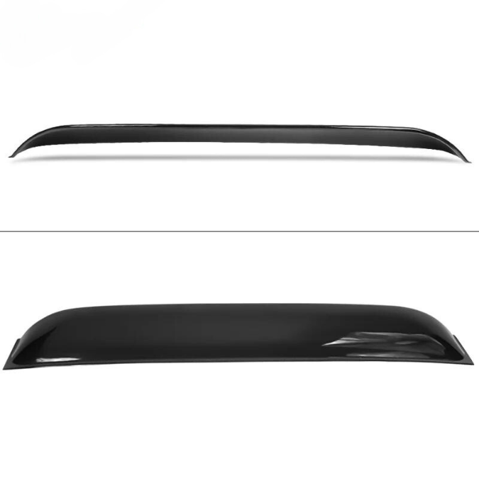 2009-2020 Nissan 370Z Coupe Rear Roof Spoiler Wing - PP Glossy Black Window Visor - Enhances Aerodynamics & Style - Perfect for Racing & Car Shows