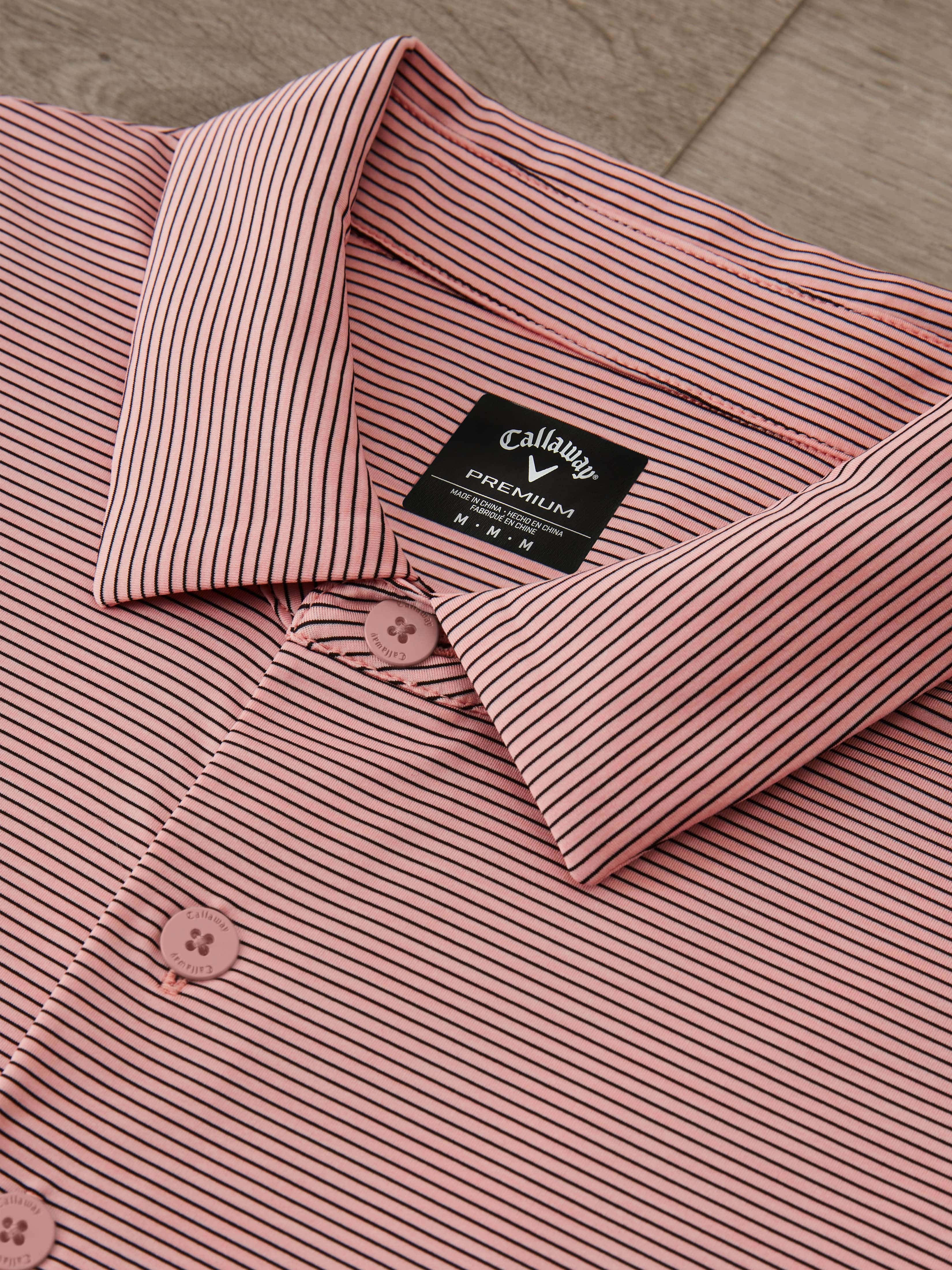 Premium Men's Soft Touch Fineline Golf Polo Shirt - Breathable & Moisture-Wicking for Comfort on the Golf Course & Casual Wear
