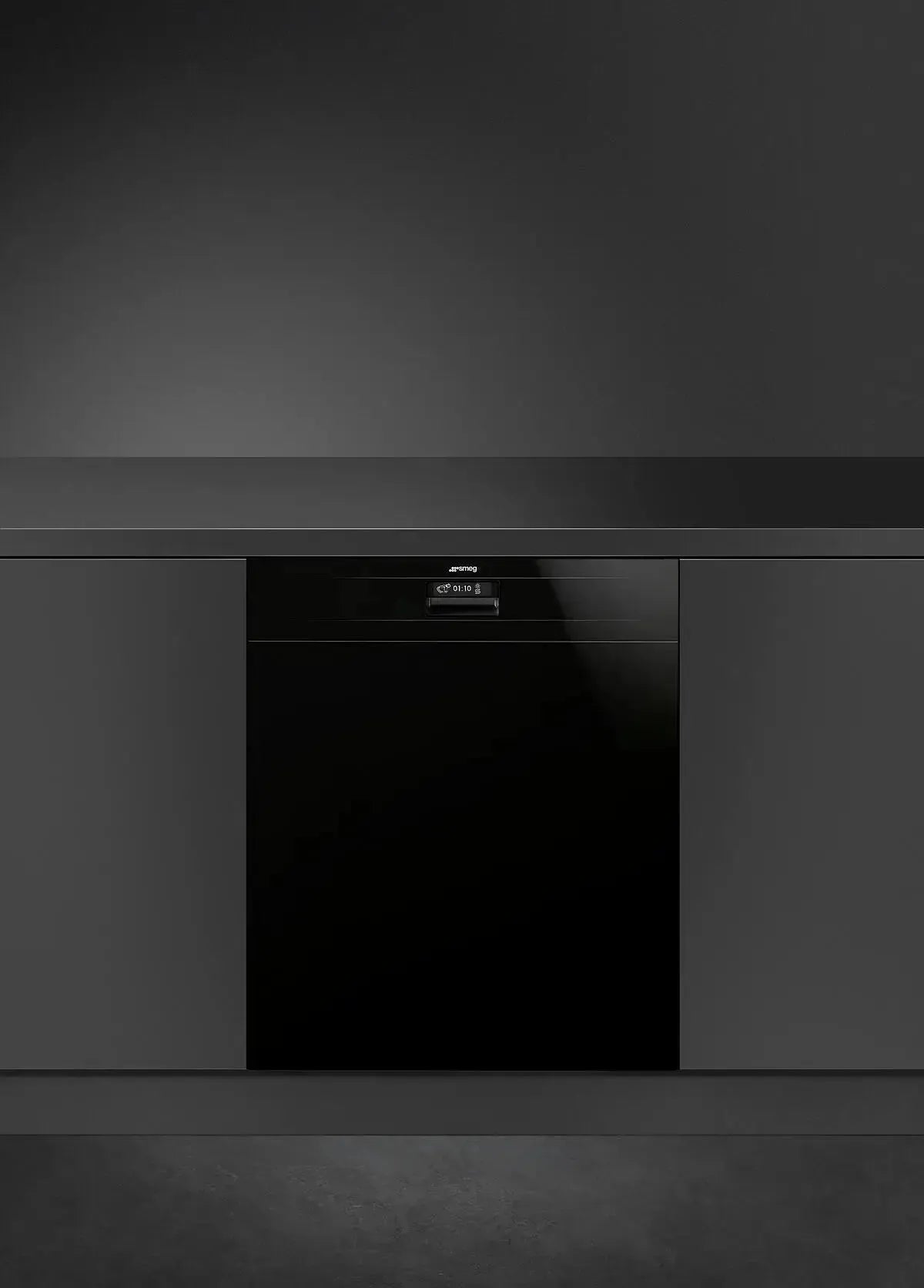 Smeg 60cm Black Diamond Underbench Dishwasher - Space Saving Built-in Dishwasher for Small Kitchens & Apartments