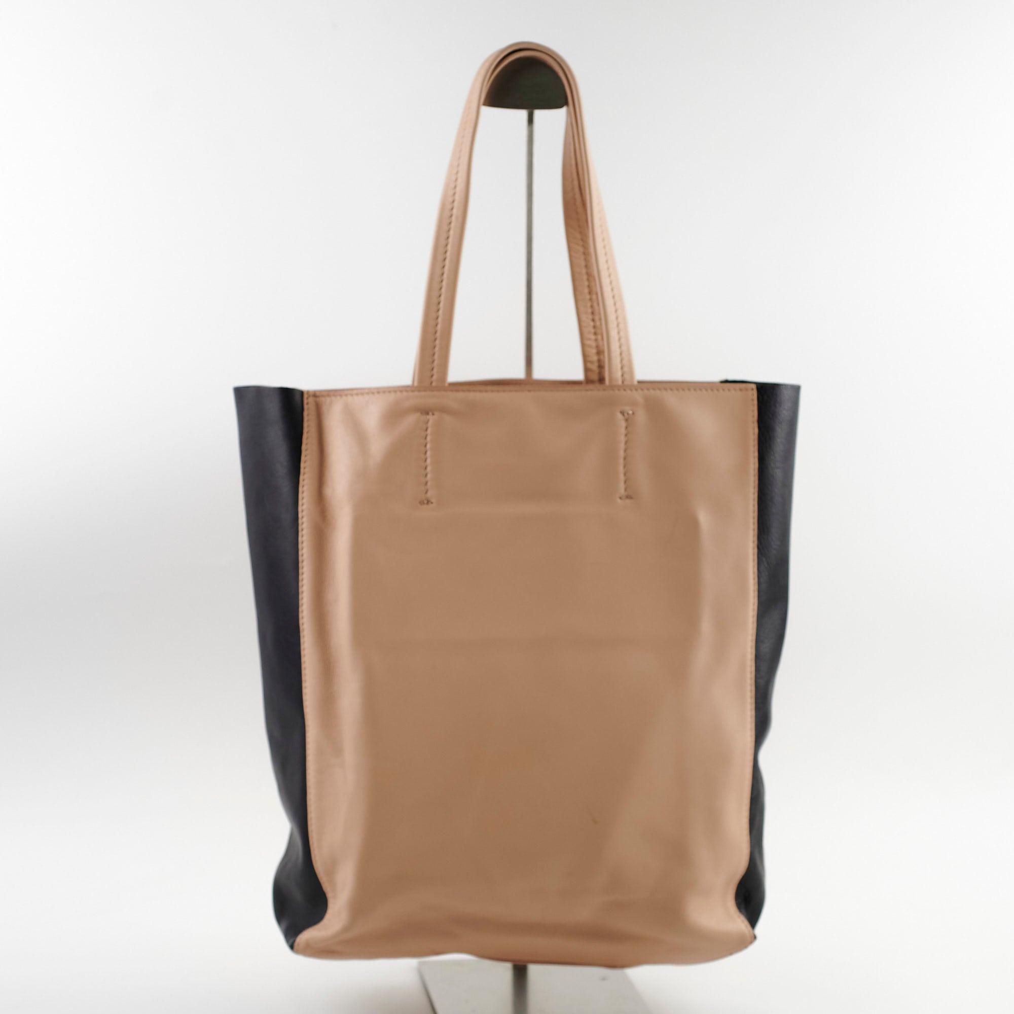 Celine Phantom Two-Toned Tote Bag in Nude & Black - Luxury Leather Handbag for Women, Perfect for Work, Travel & Everyday Use
