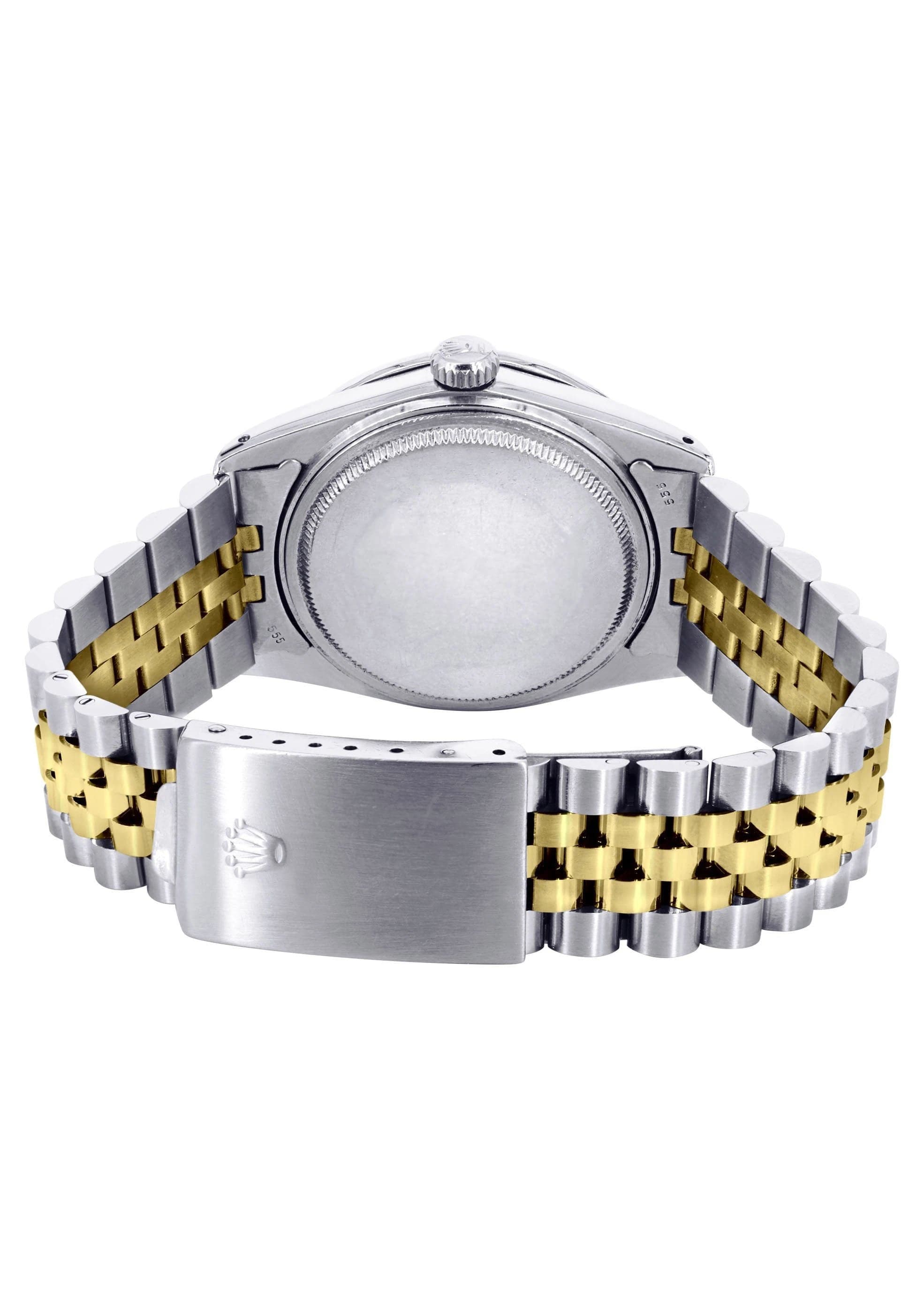 Luxury Diamond & Gold Rolex Watch for Women - Model 16233 | 36mm Mother of Pearl Arabic Diamond Dial | 4.25 Carat Two-Row Bezel | Jubilee Band | Perfect for Formal Events & Special Occasions
