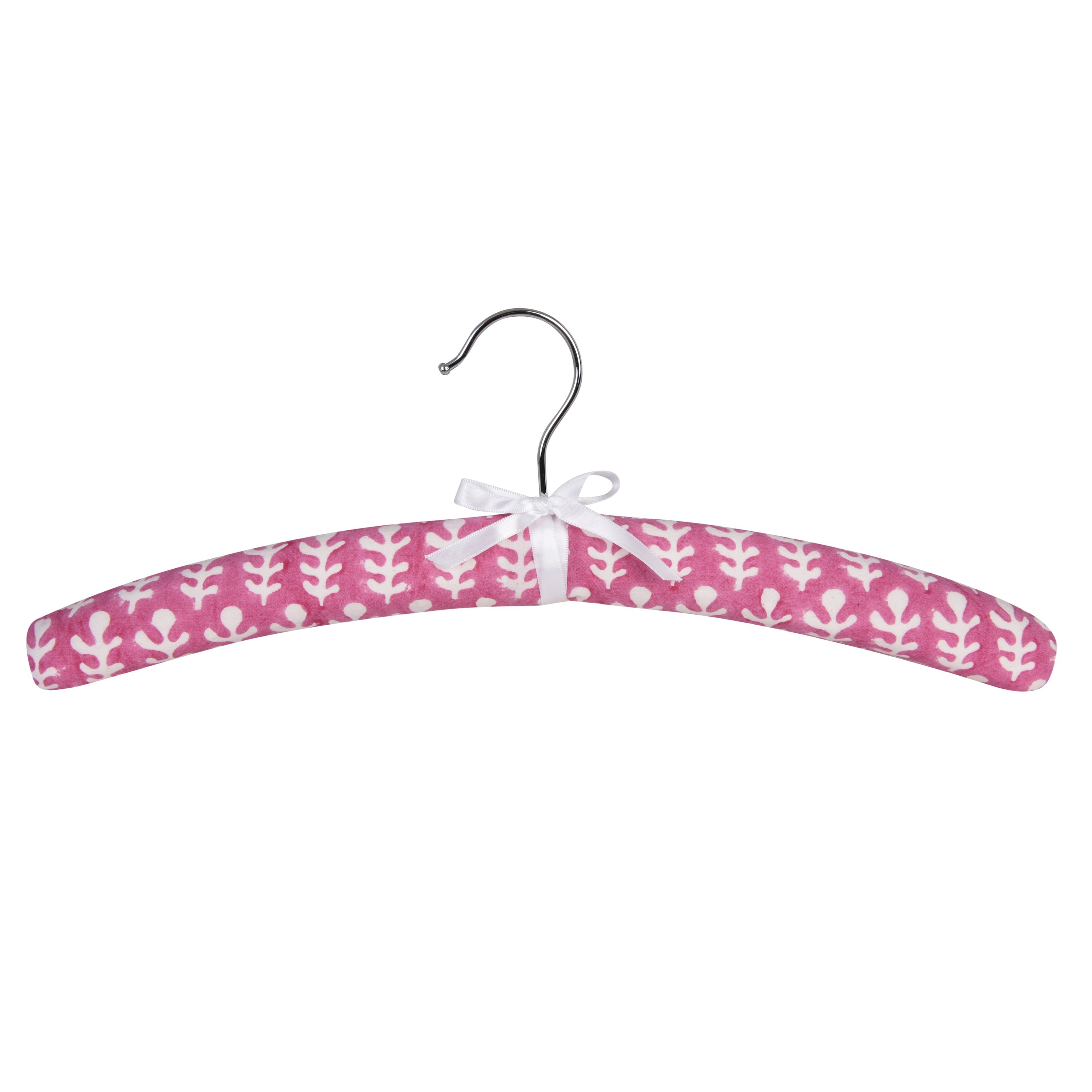 Premium Padded Coat Hangers - Soft Velvet Non-Slip Clothes Hangers (Pink, 10-Pack) for Delicate Garments, Dresses & Suits - Perfect for Closet Organization & Travel Packing