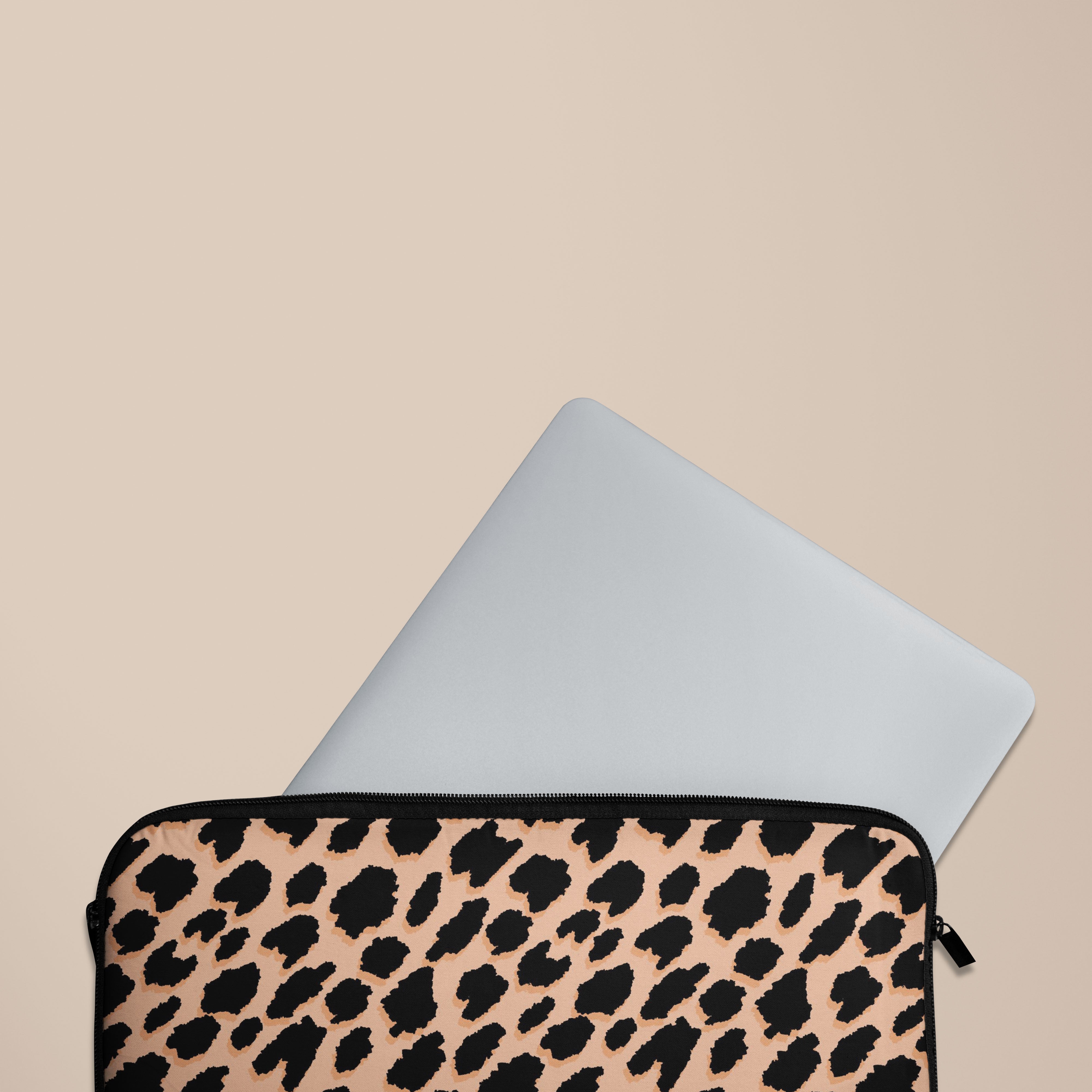 Stylish Pink Leopard Print Laptop Sleeve Case - 13 Inch MacBook Air/Pro Protective Cover - Perfect for Work, School & Travel Accessories