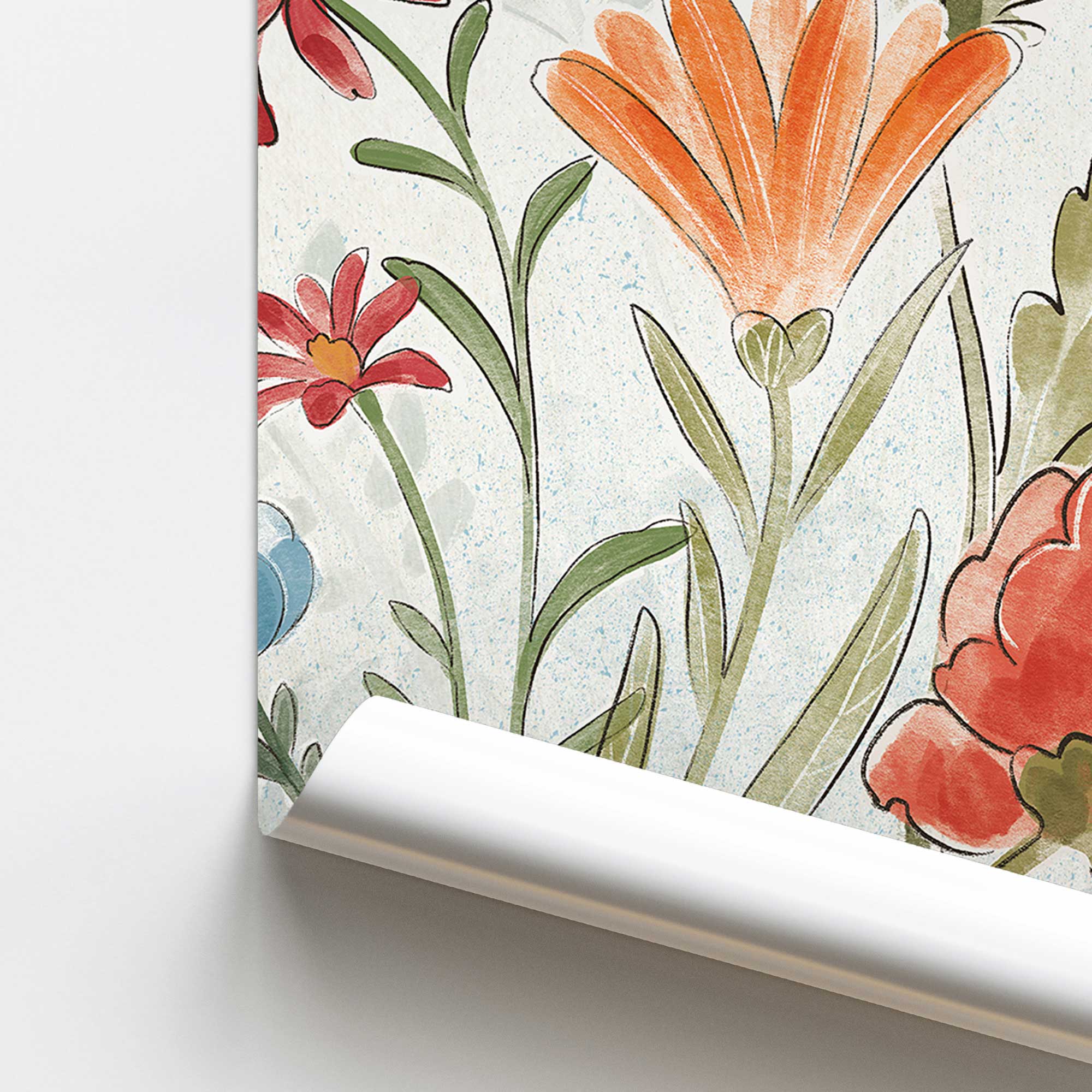 Garden Melody in Bloom III Print - Floral Wall Art Decor for Living Room, Bedroom & Office - Perfect for Home Decor & Gift Giving