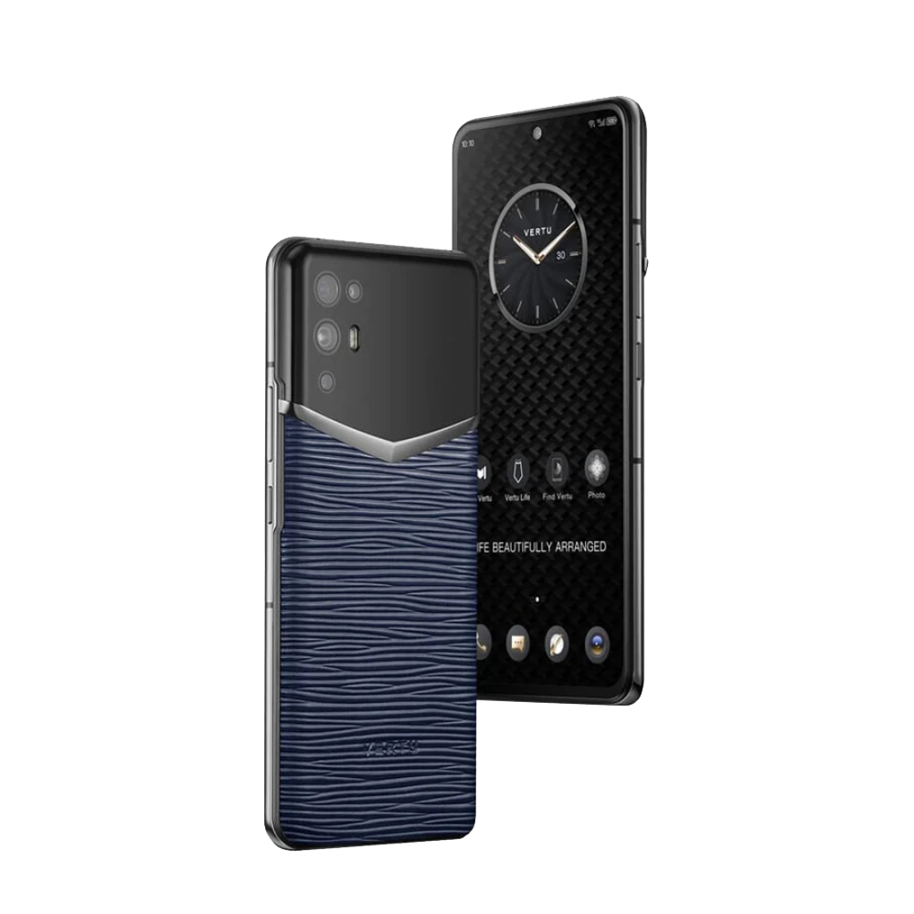 iVERTU Procella Calfskin 5G Smartphone - Premium Luxury Mobile Phone with Spar Blue Leather Back | Perfect for Business Professionals & Luxury Tech Enthusiasts