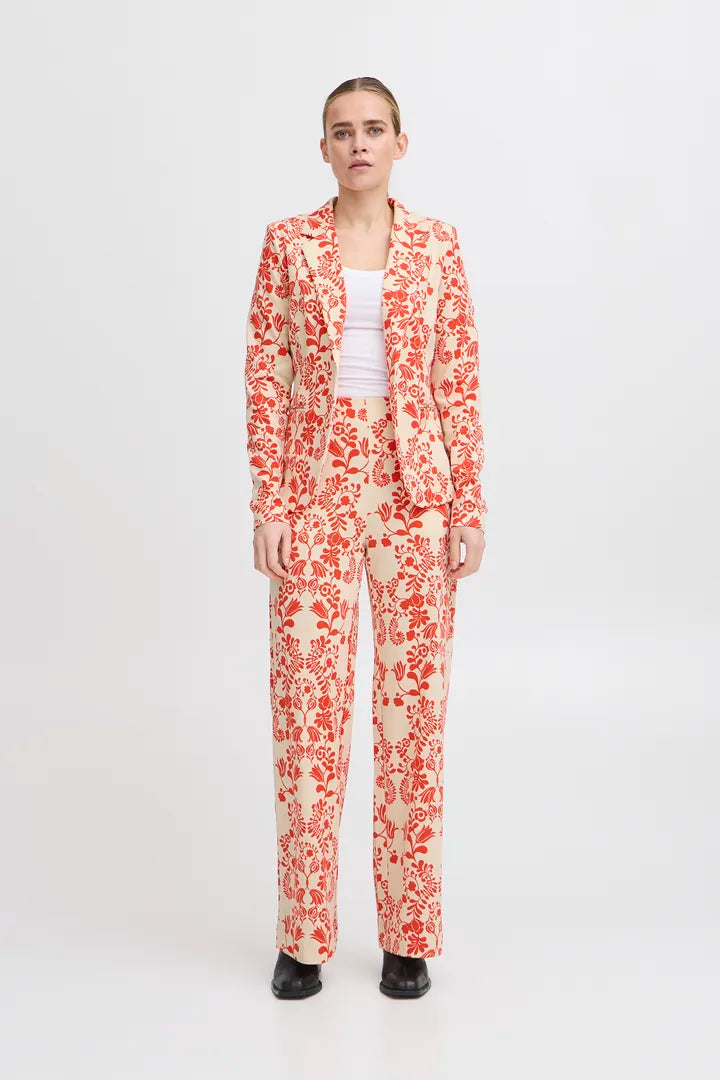 Stylish Lizzy Blazer with Fiesta Flower Print - Perfect for Office Wear, Business Meetings & Special Occasions