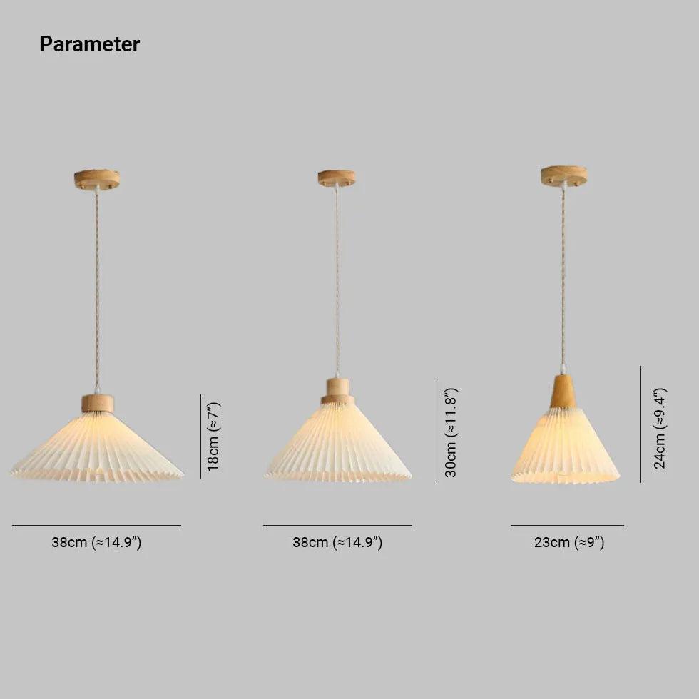 Stylish Wooden Pendant Light for Kitchen - Foldable Umbrella Design - Perfect for Dining Room, Breakfast Nook & Farmhouse Decor