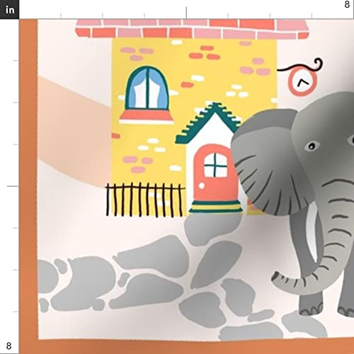 Jungle Zoo Alphabet Play Mat Fabric - Petal Cotton for Sewing & Crafts
