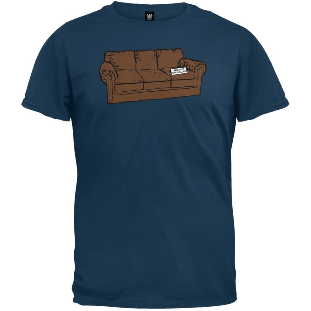 The Big Bang Theory Sheldon Cooper Couch T-Shirt for Men - Official Licensed TV Show Merchandise | Perfect for Cosplay, Comic Con & Fan Gifts