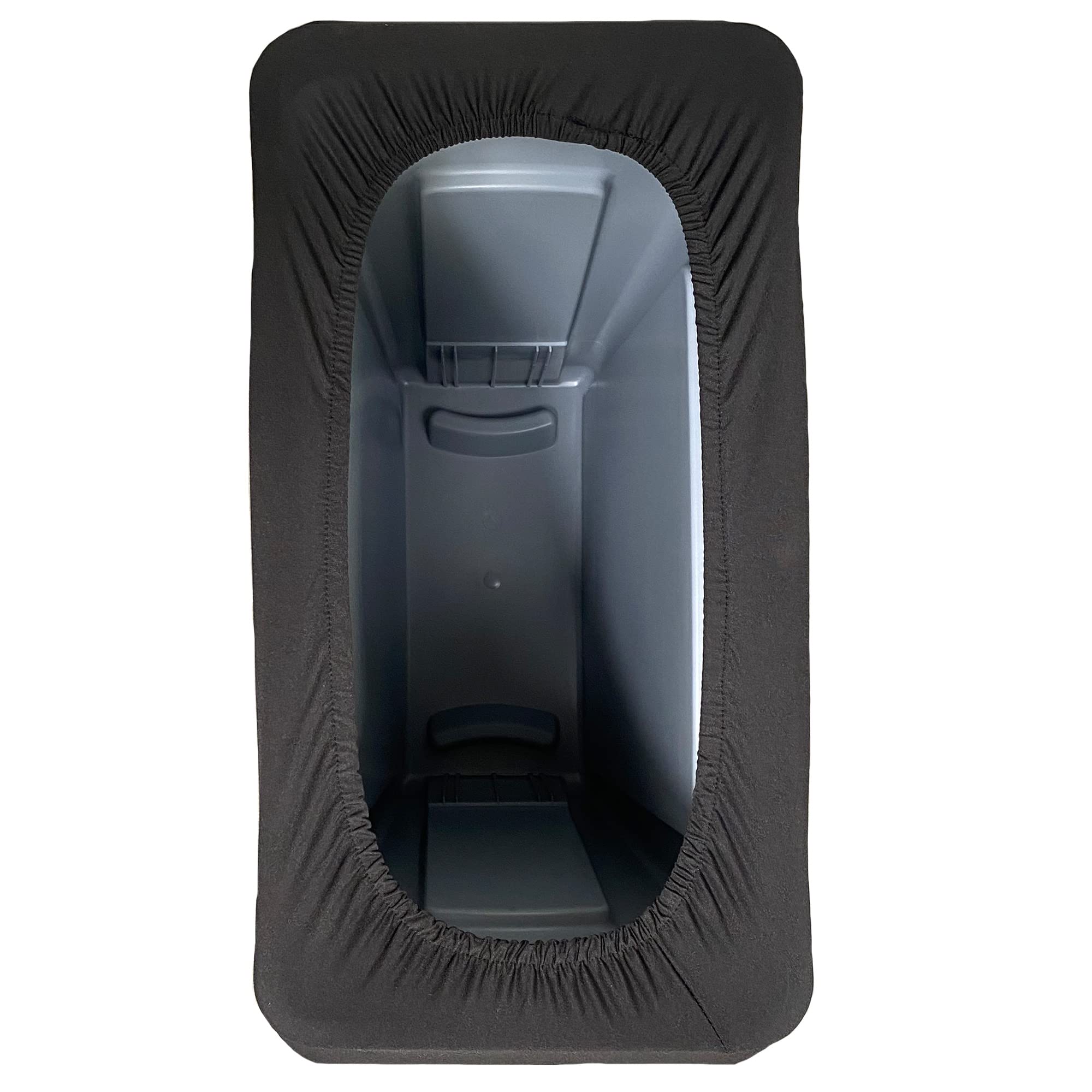 23 Gallon Black Spandex Trash Can Covers - Stretchable Fitted Garbage Bin & Waste Container Covers (Pack of 10) - Perfect for Kitchen, Bathroom, Office & Outdoor Use