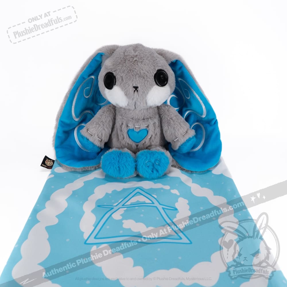 Plushie Dreadfuls Asthma Rabbit V2 - Soft Stuffed Animal Toy for Kids with Asthma Awareness | Cute Comfort Plush for Bedroom Decor, Gift for Children with Breathing Conditions