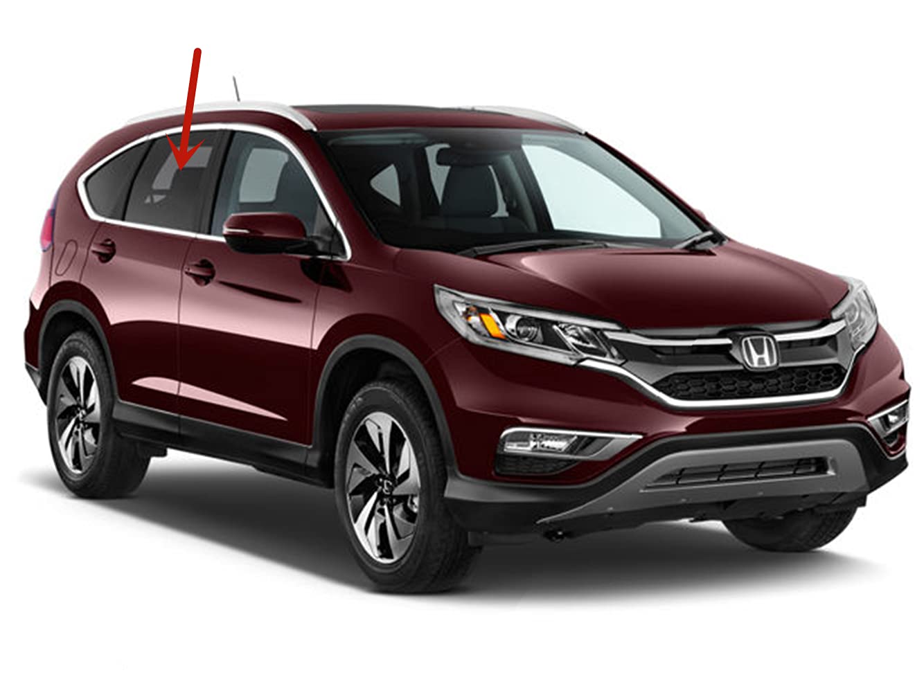 Replacement Passenger Side Rear Door Window Glass for 2012-2016 Honda CR-V | Right Side Window Replacement | Perfect for Auto Glass Repair & DIY Installation