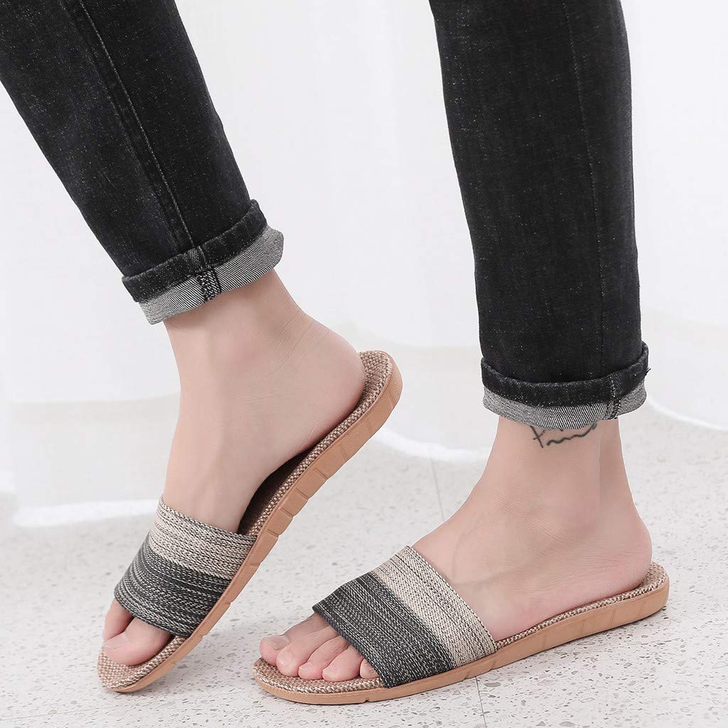 Breathable Cotton Linen Sandals for Women & Men - Comfortable Beach Flip Flops, Summer Slippers for Home, Dress & Outdoor Wear | Perfect for Vacation, Poolside Lounging and Casual Outfits