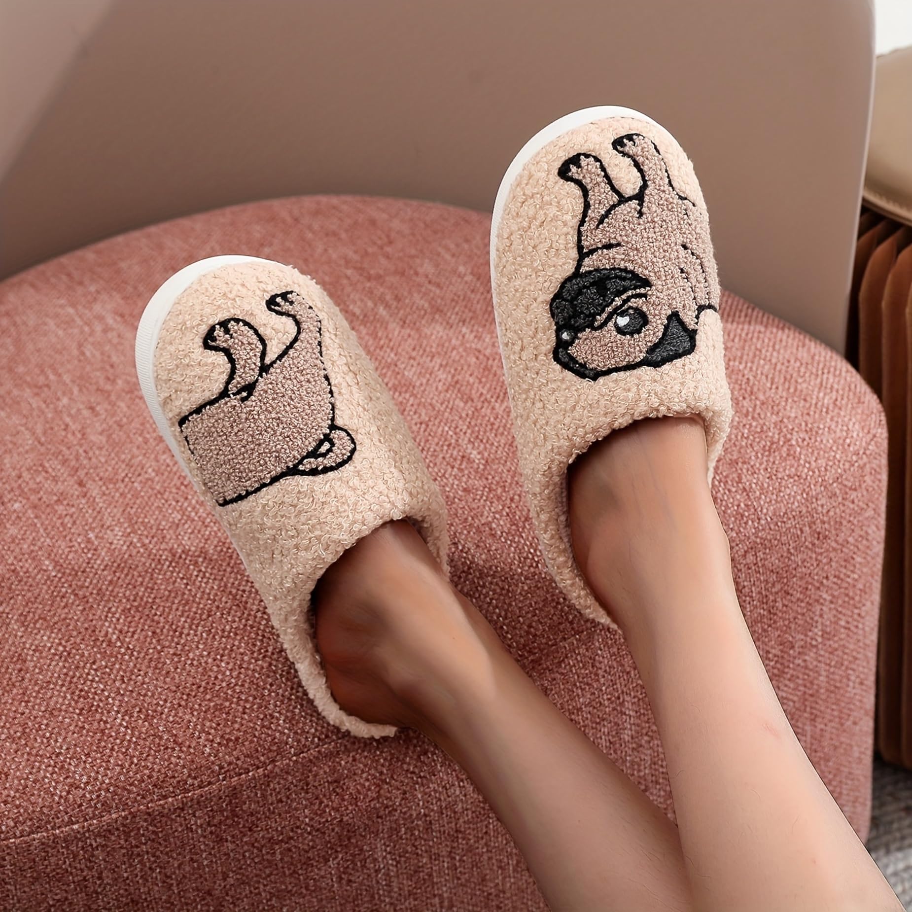 Women's & Men's Fuzzy Memory Foam Slippers - Fluffy Warm Comfort Lightweight Indoor/Outdoor House Shoes for Couples | Perfect for Winter, Lounge Wear & Cozy Home Relaxation
