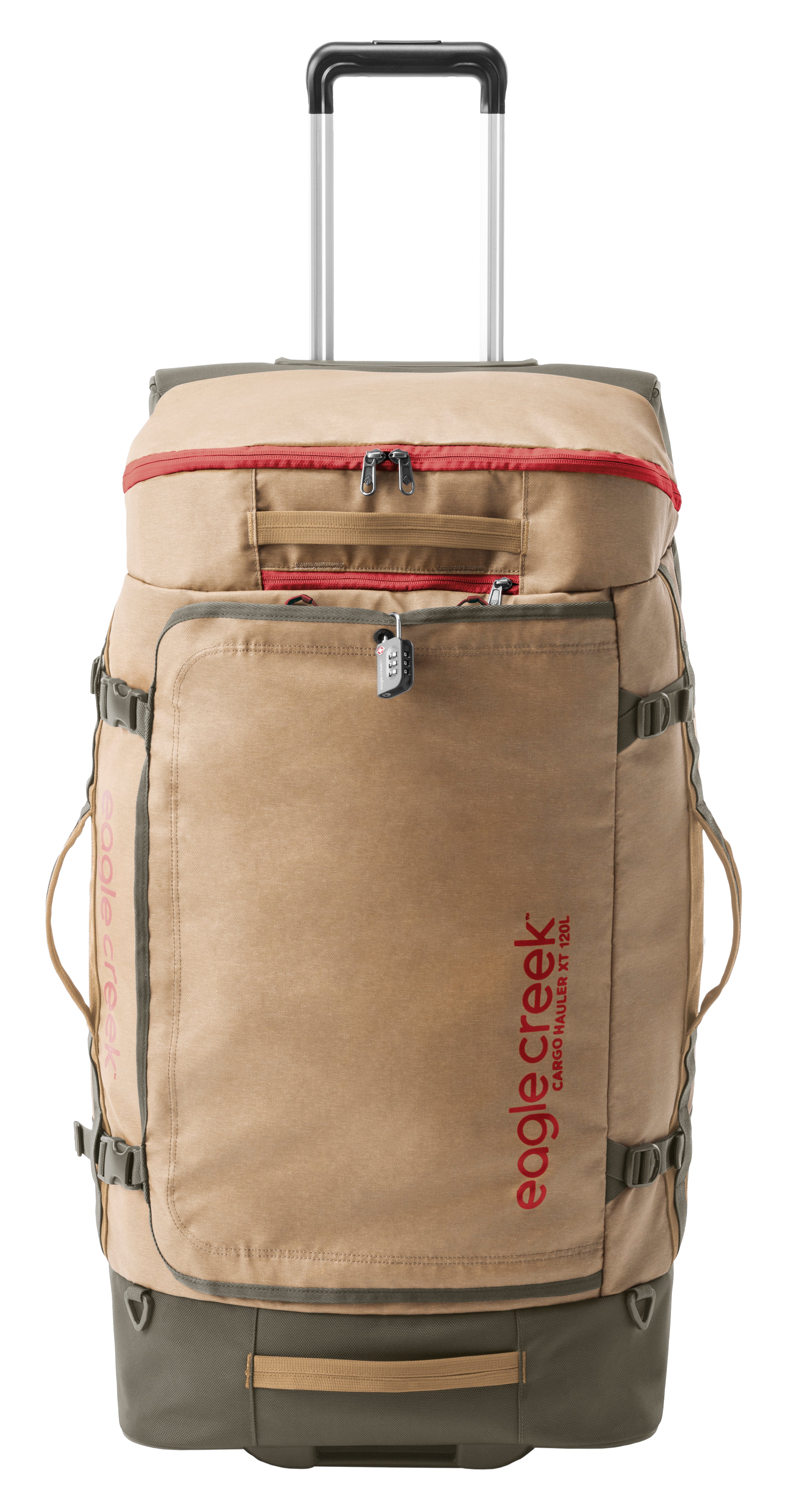 Eagle Creek Cargo Hauler XT Wheeled Duffel Bag 120L/32 Inch - Safari Brown - Large Travel Duffle for Adventure, Camping & Airline Checked Luggage