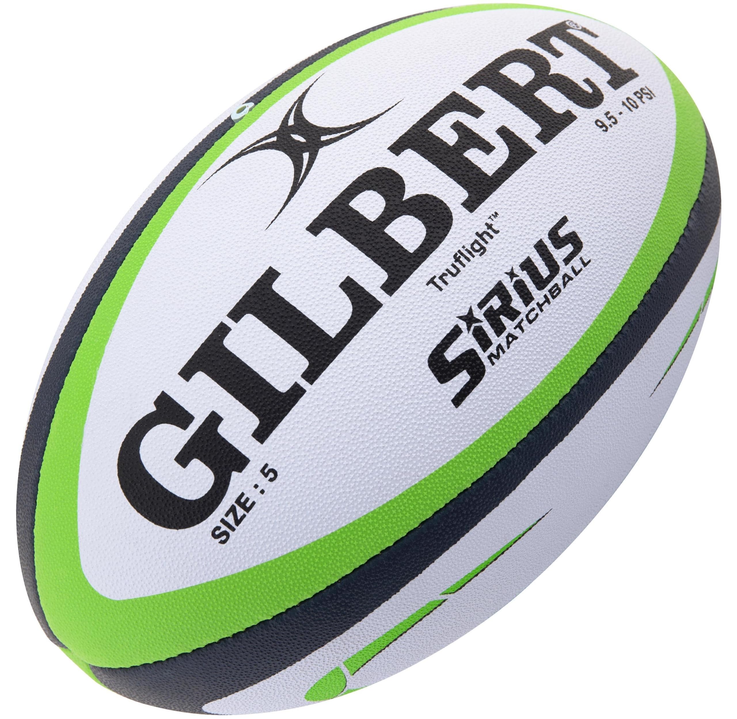 Gilbert Sirius Match Ball - Premium Rugby Match Ball for Training & Games | Durable, High-Performance Rugby Ball for Competitive Play & Practice