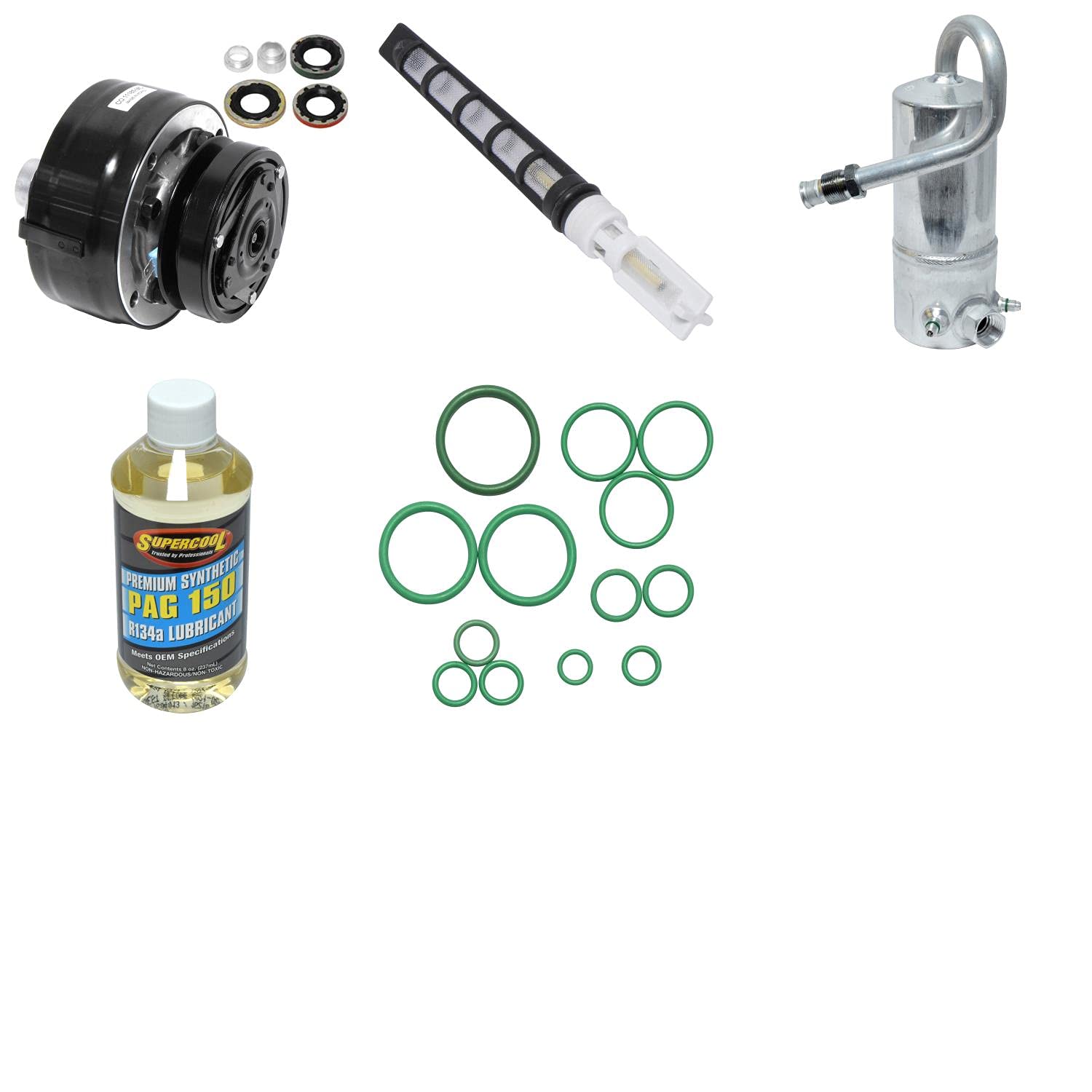 Universal KT 2819 Air Conditioner Compressor & Component Kit - Replacement Parts for Car AC Repair & Maintenance | Perfect for DIY Auto Cooling System Fixes