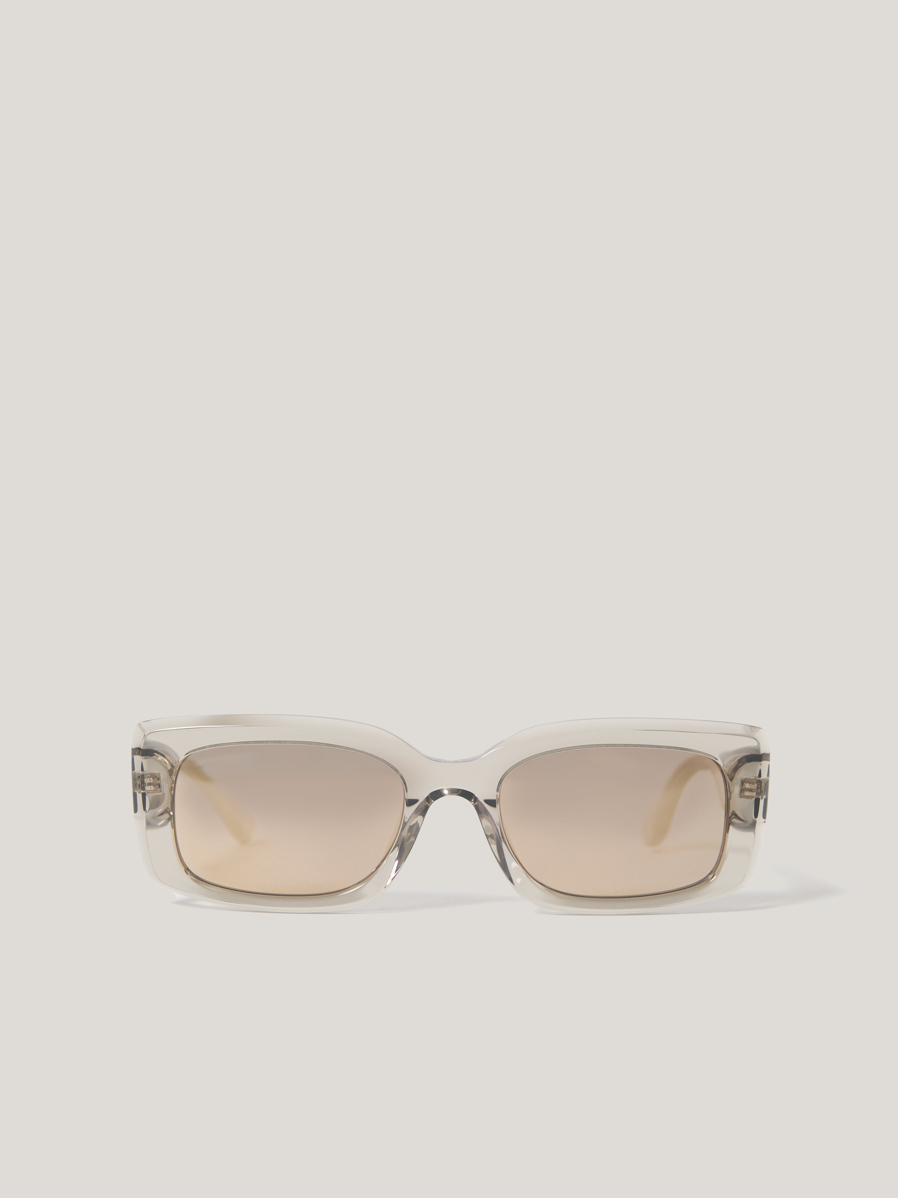 Bolton Rectangle Sunglasses for Women & Men - UV400 Protection Polarized Fashion Shades - Grey Aviator Style Eyewear for Driving, Beach & Outdoor Activities