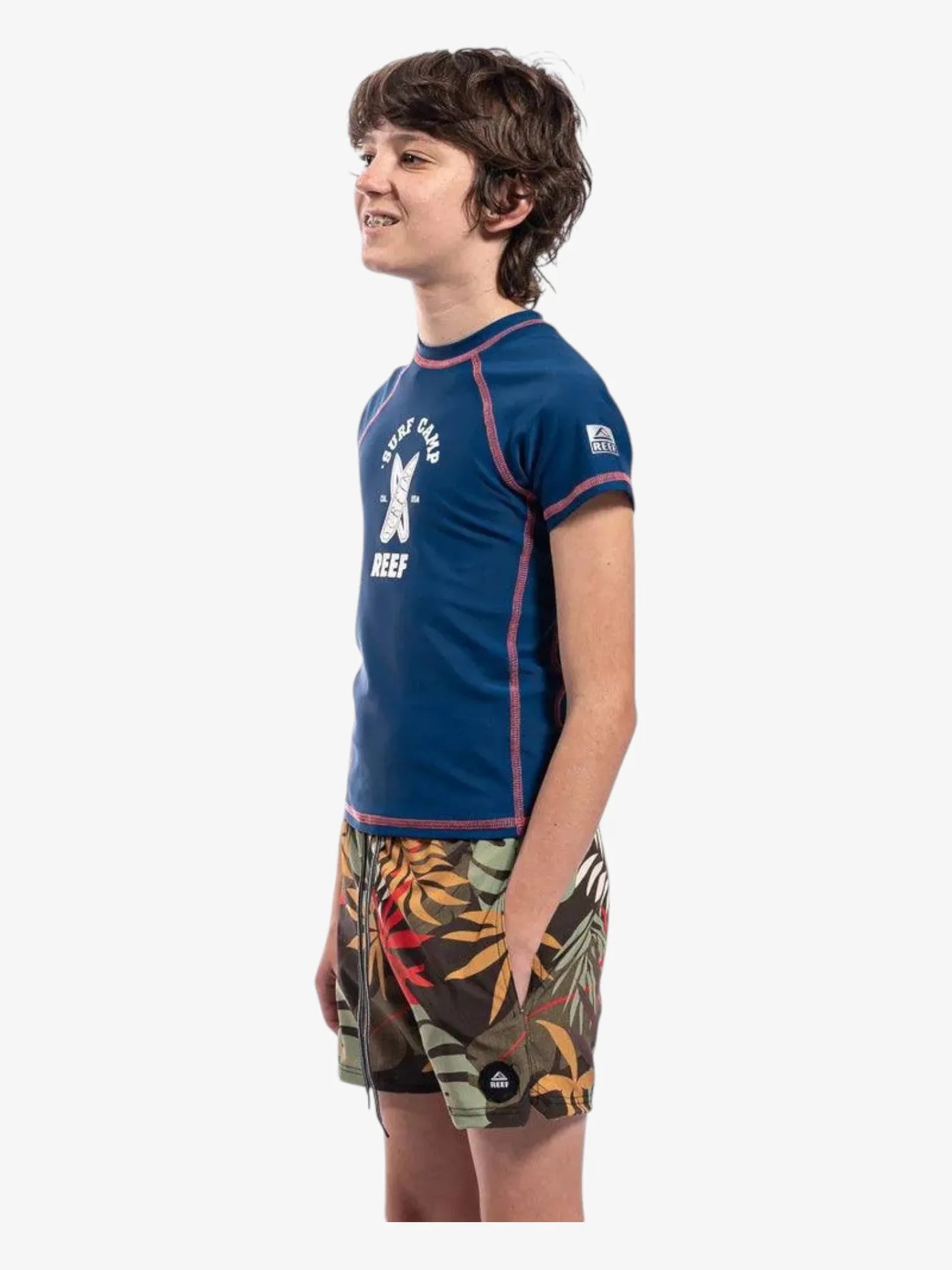 Kids Lycra Reef Rashguard - UPF 50+ Sun Protection Swim Shirt for Boys & Girls - Perfect for Swimming, Surfing & Beach Activities